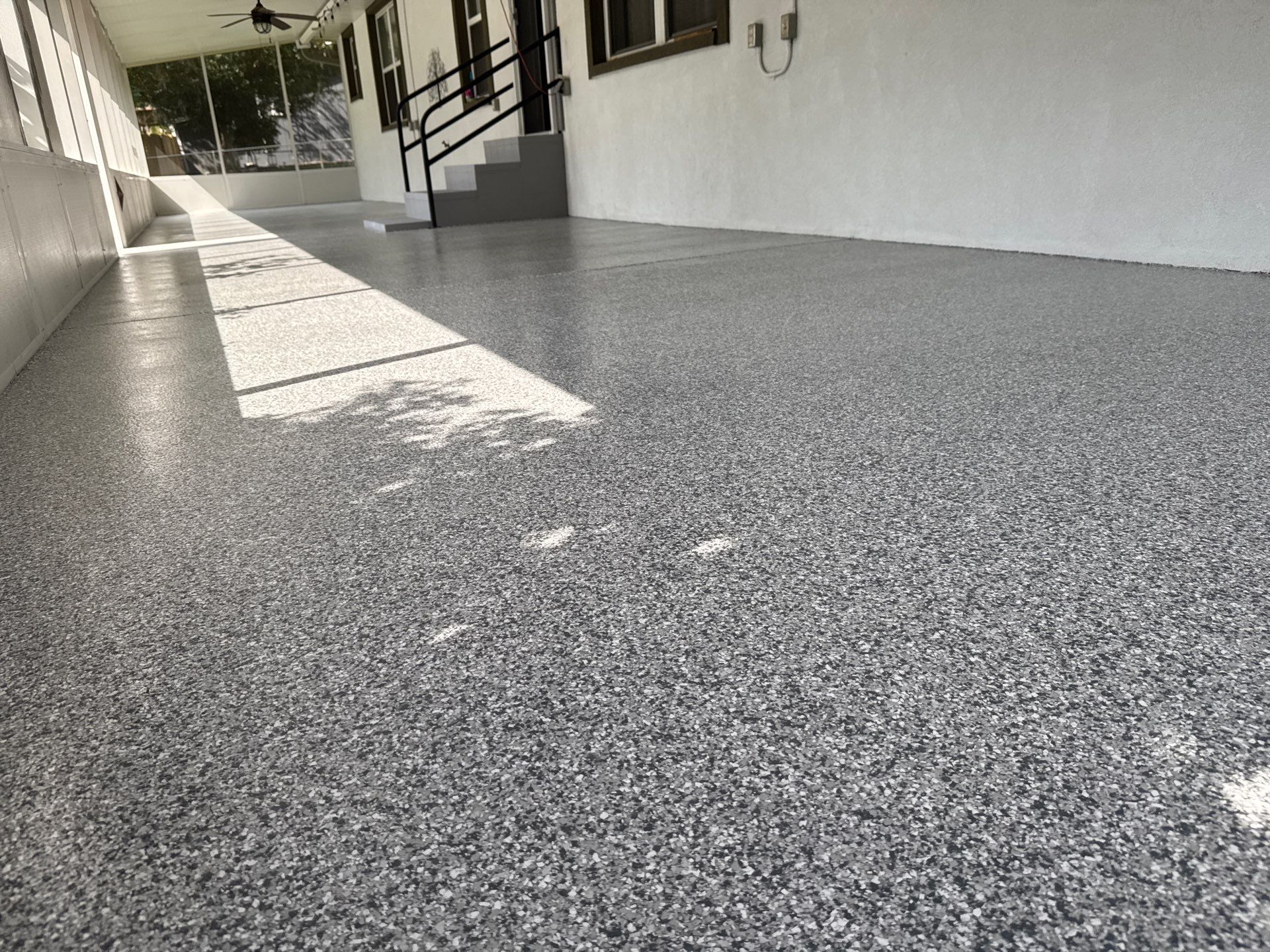 Porch Project in Melrose, FL in Mount Everest by Cross Creek Concrete Coatings