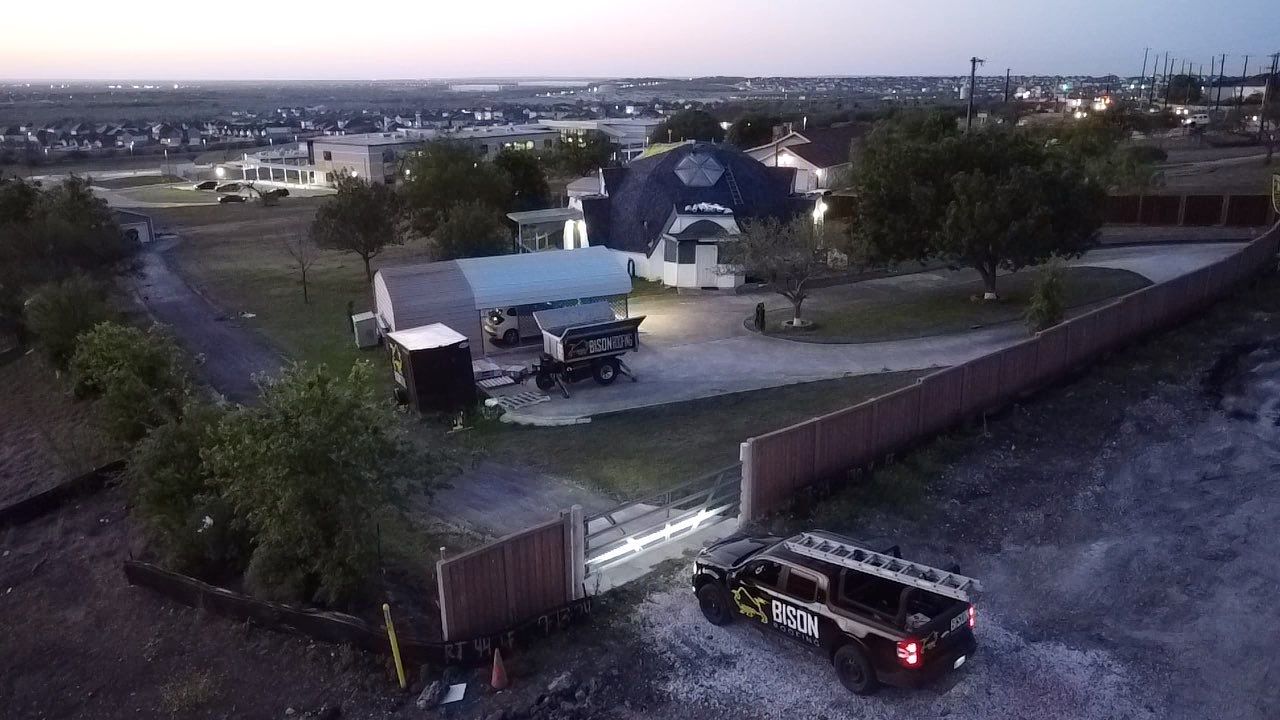 Project in Converse by Bison Roofing  