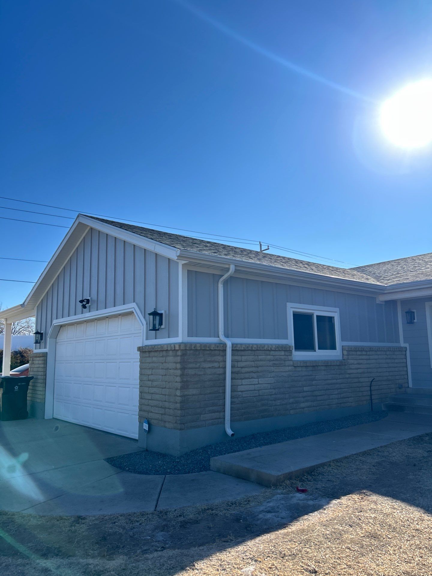 Ogden | Thermal Hardie Upgrade with Mixed Profiles | Pearl Gray by Ideal Siding Utah