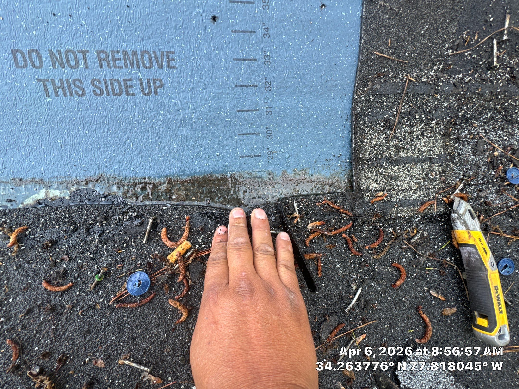 A 5-year-old roof that needed full replacement by North Carolina Roofs