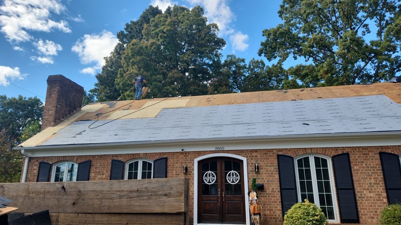 New Roof and 6 inch Gutters by Just In Time Roofing and Restoration
