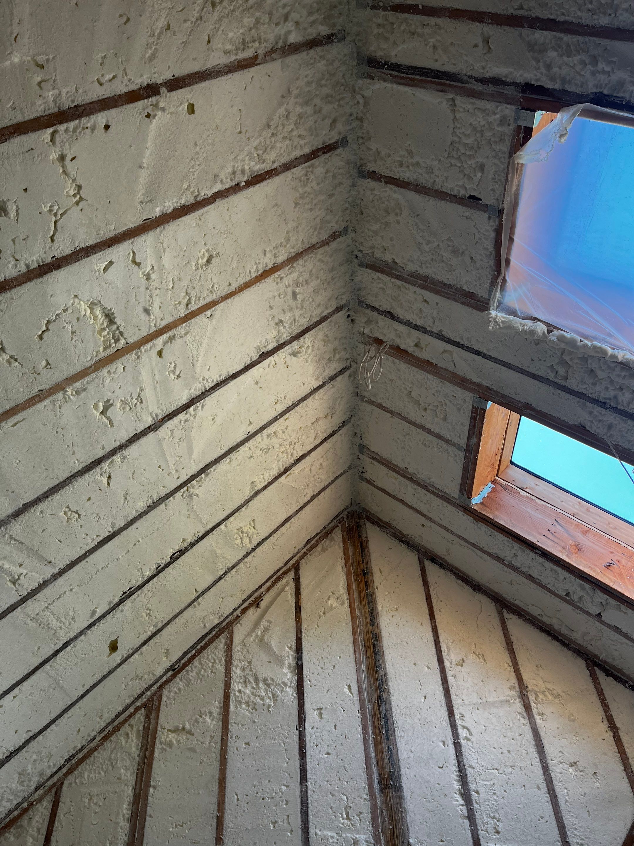 New Home Construction using open cell spray foam by NYS Foam & Energy