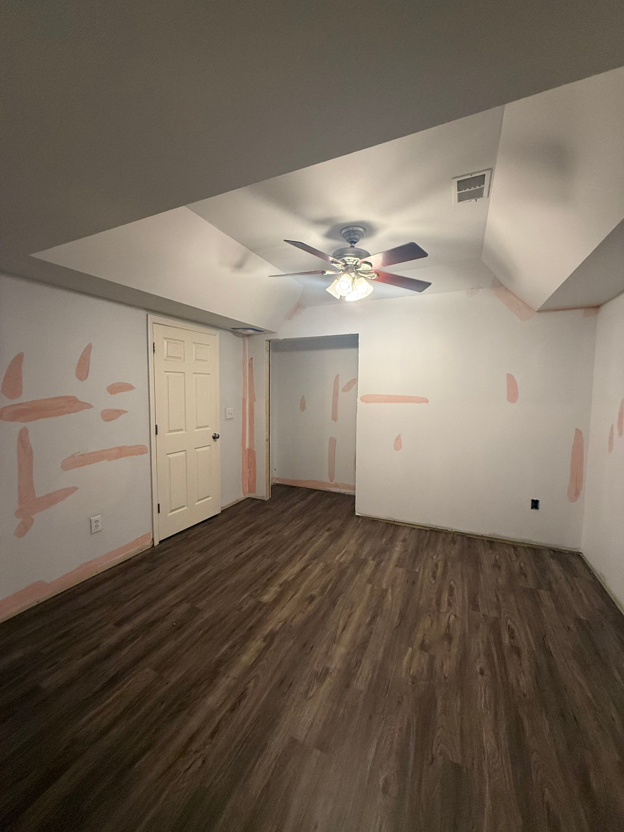 Full Basement Remodeling with Custom Flooring and Tray Ceilings in Marietta by Swift Home Renovations