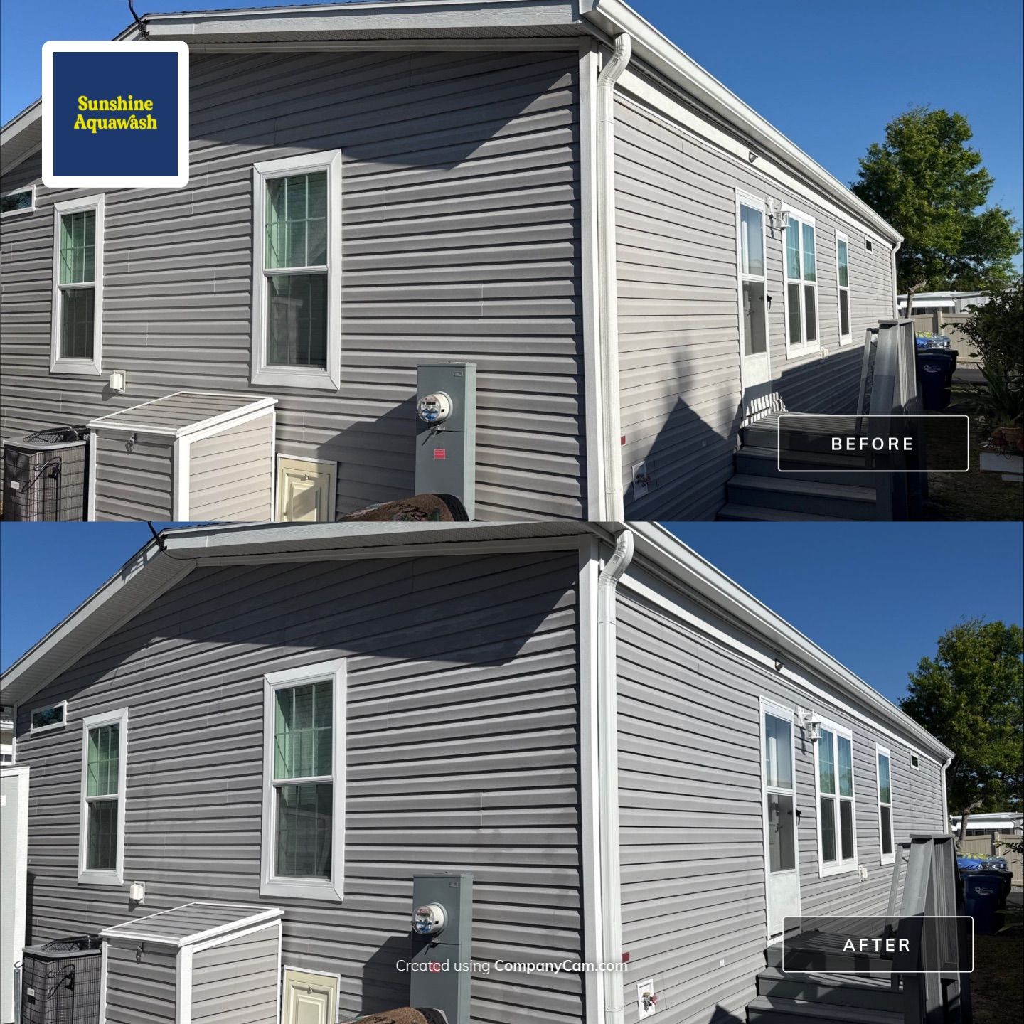 On-the-Spot Mobile Home House Wash in Terra Ceia, FL | Fisherman’s Cove RV Resort by Sunshine AquaWash