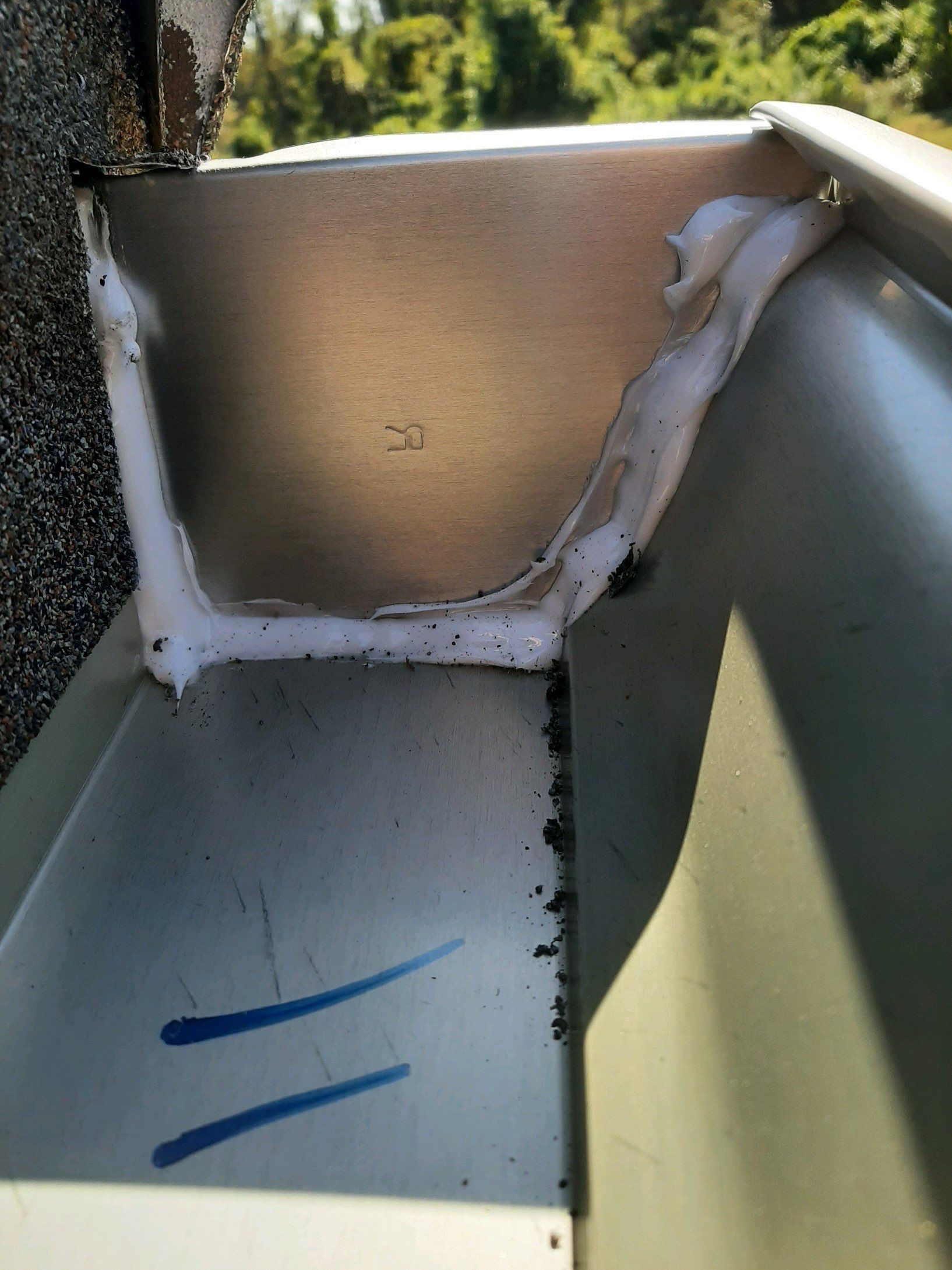 Seamless Gutter Installation with Wicker Color K-Style Gutters and LeafBlaster Pro Mesh Gutter Guards by Gutter Professors
