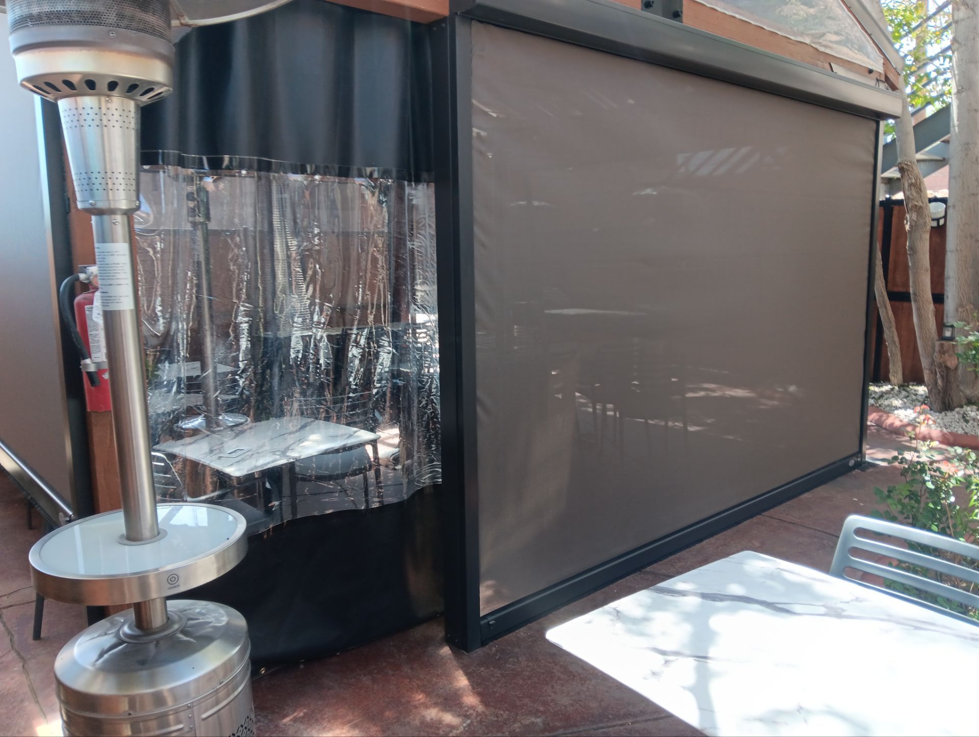 Motorized Screens using Progressive MagnaTrack Screens by Outdoor Solutions Colorado
