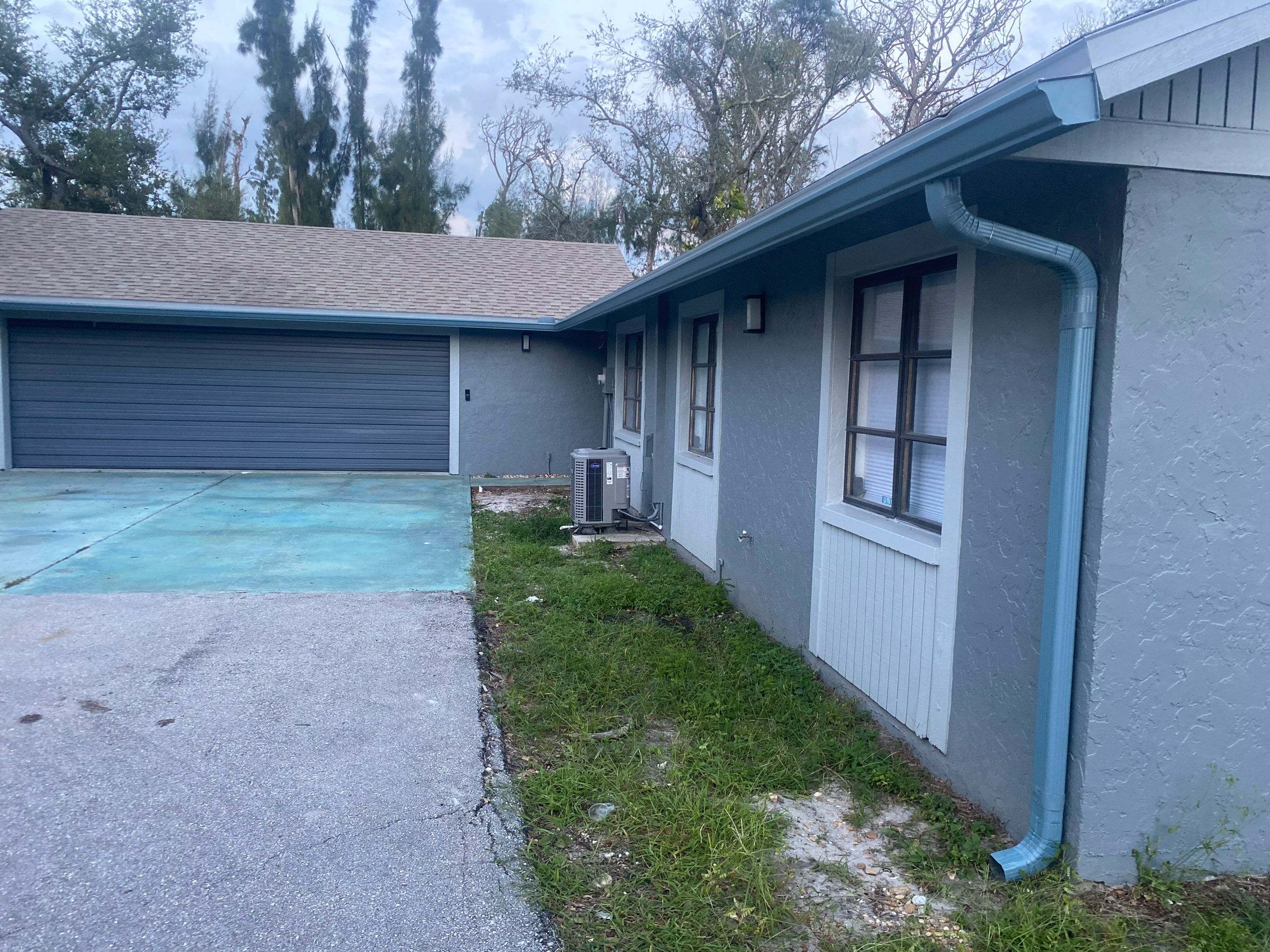 Charcoal Grey Gutters in Fort Myers FL by Gutter Professors