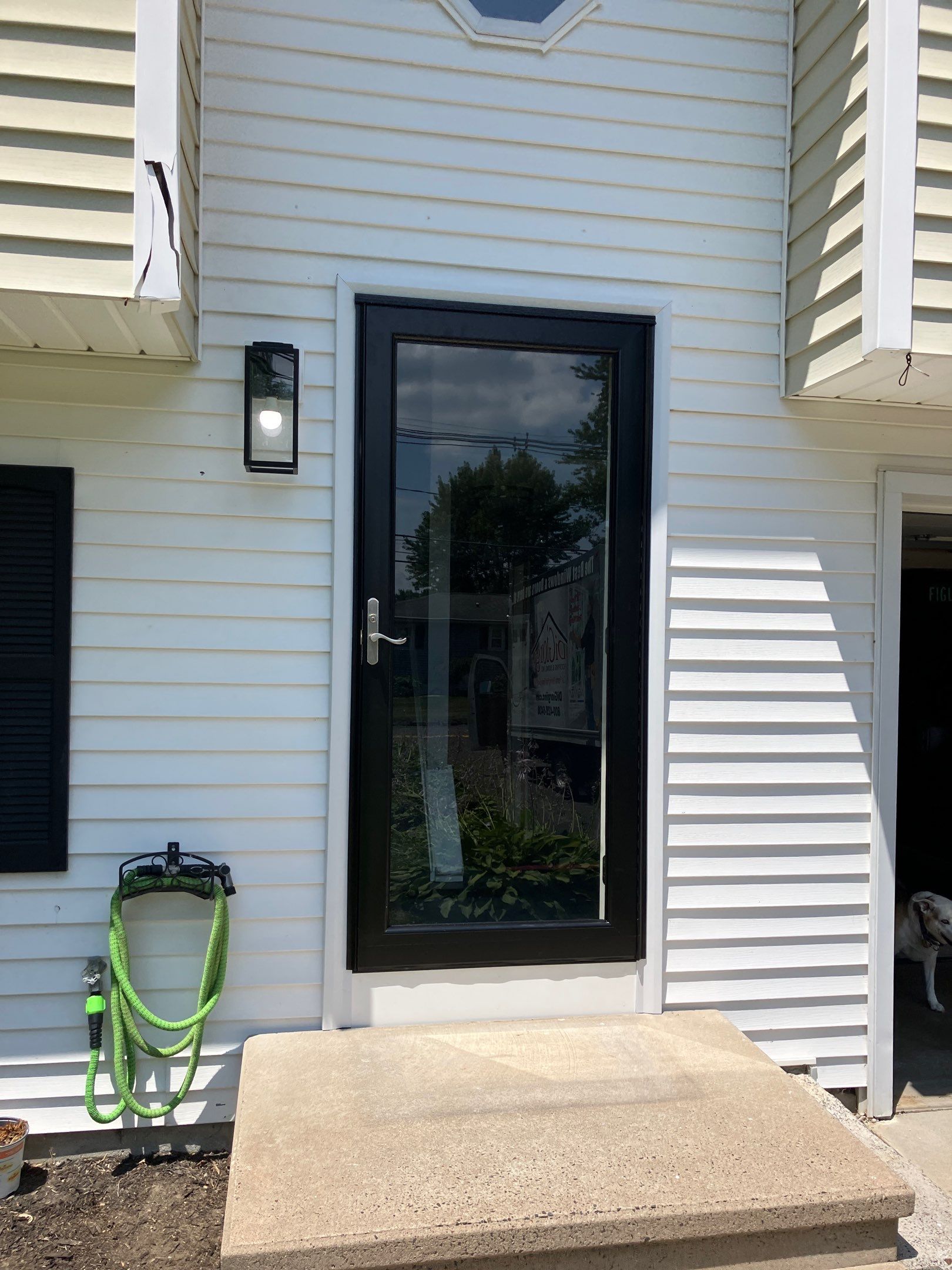 Storm Door Installation Using ProVia Storm Door by DiGiorgi Roofing and Siding Inc