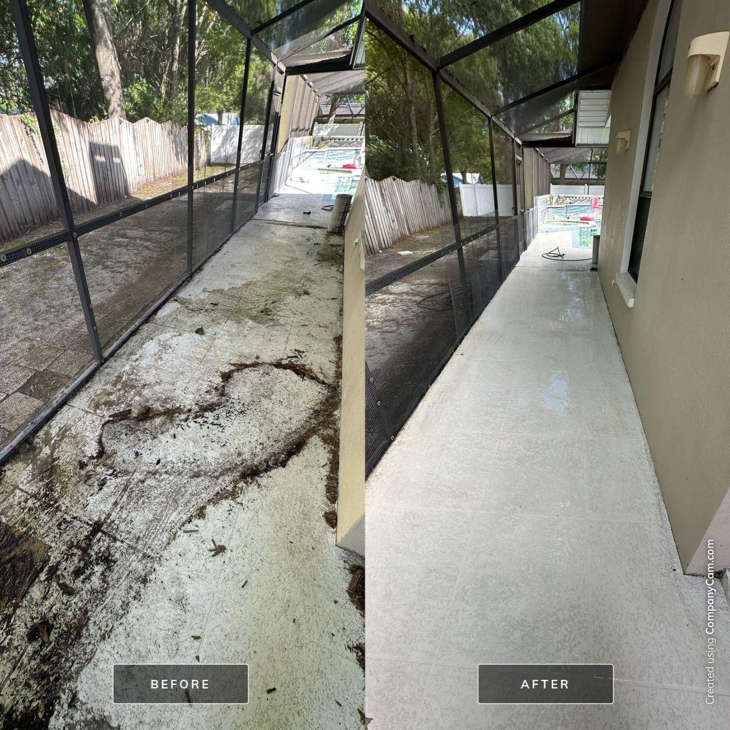 Pressure Washing Pool Cage & Deck by DPI Pressure Washing LLC