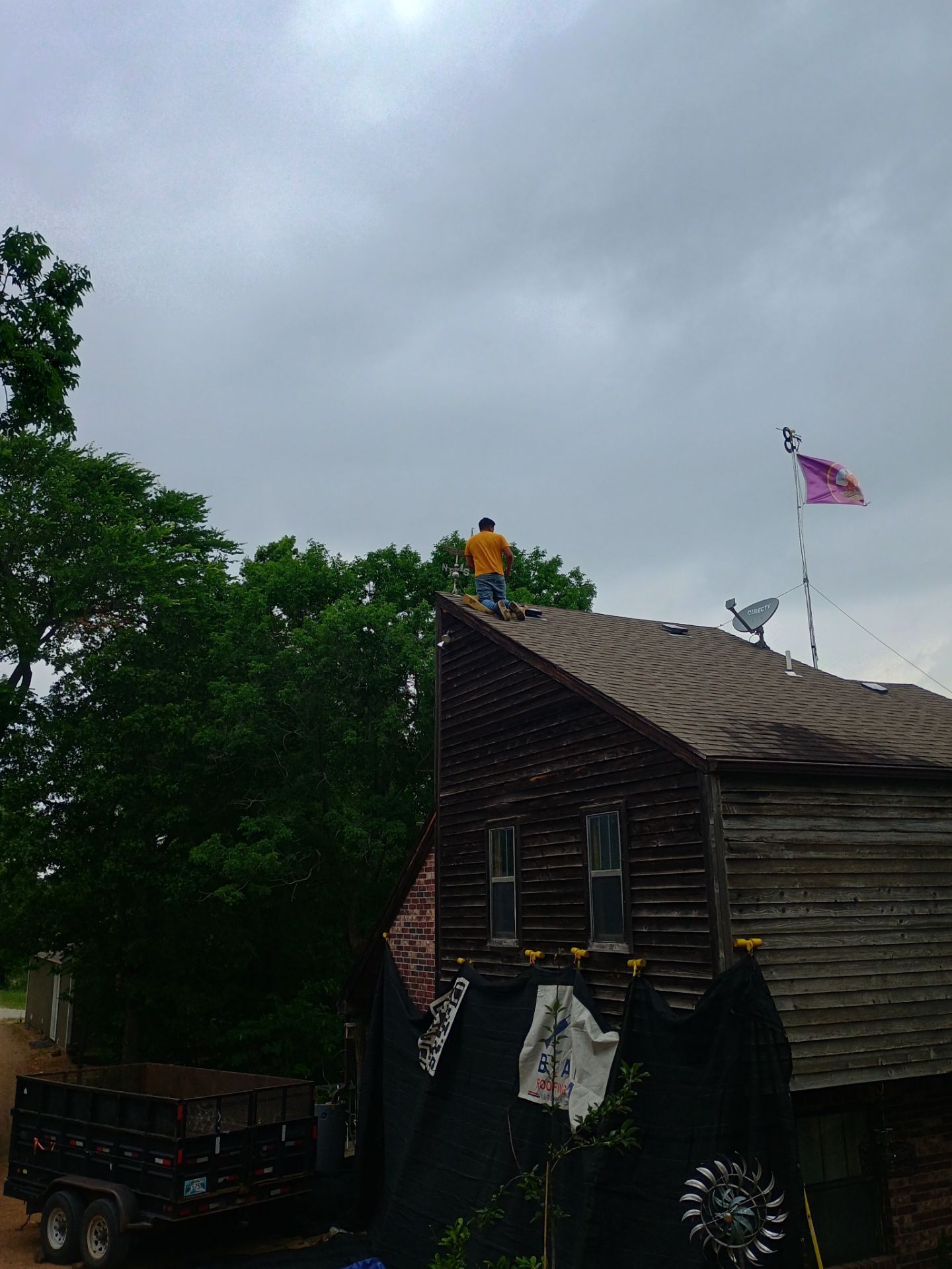 Roof Replacement for Multi-Level Home in Sulphur, Oklahoma by BANA Roofing and Solar Supply