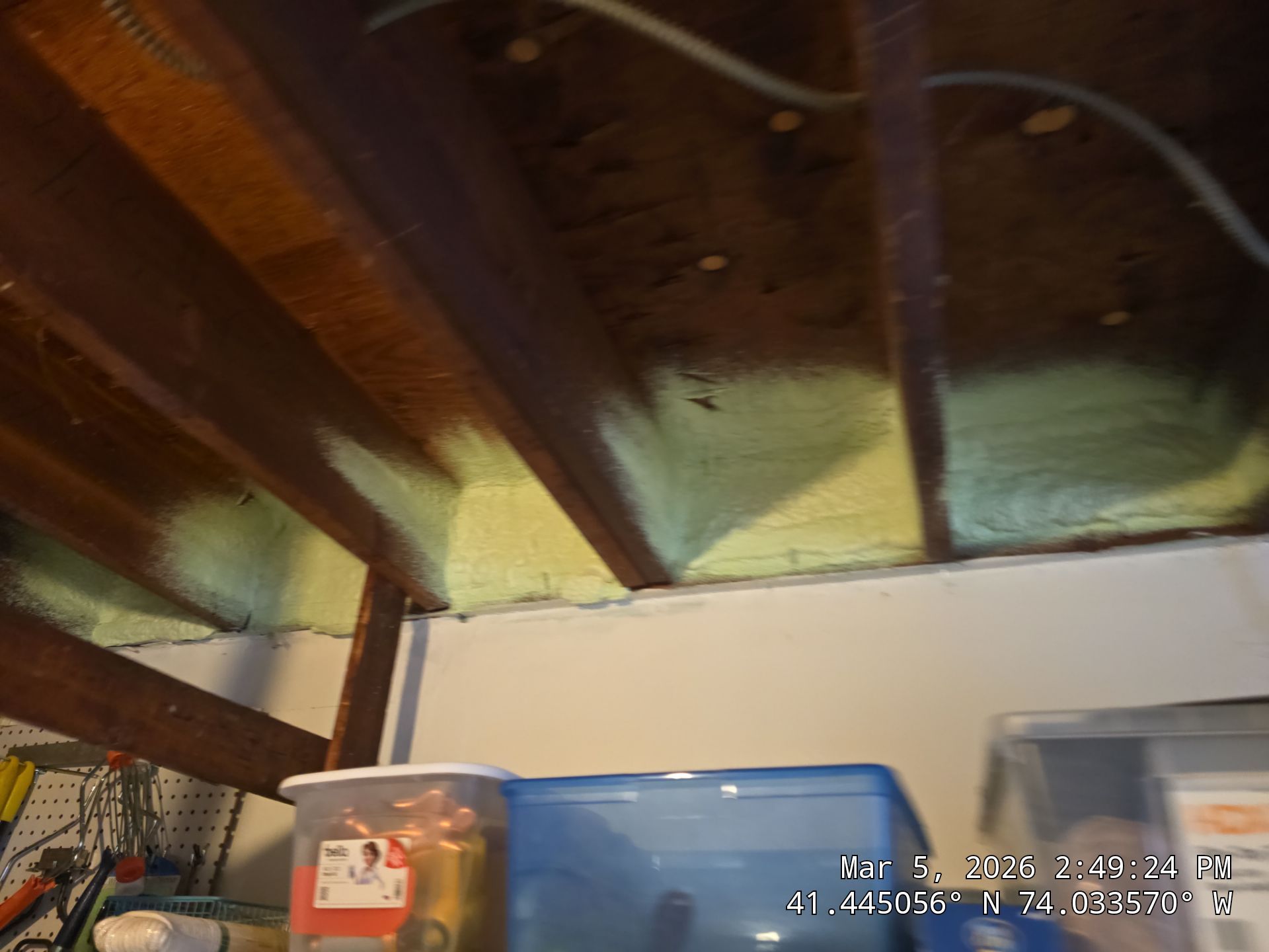 Attic Insulation using open cell spray foam by NYS Foam & Energy