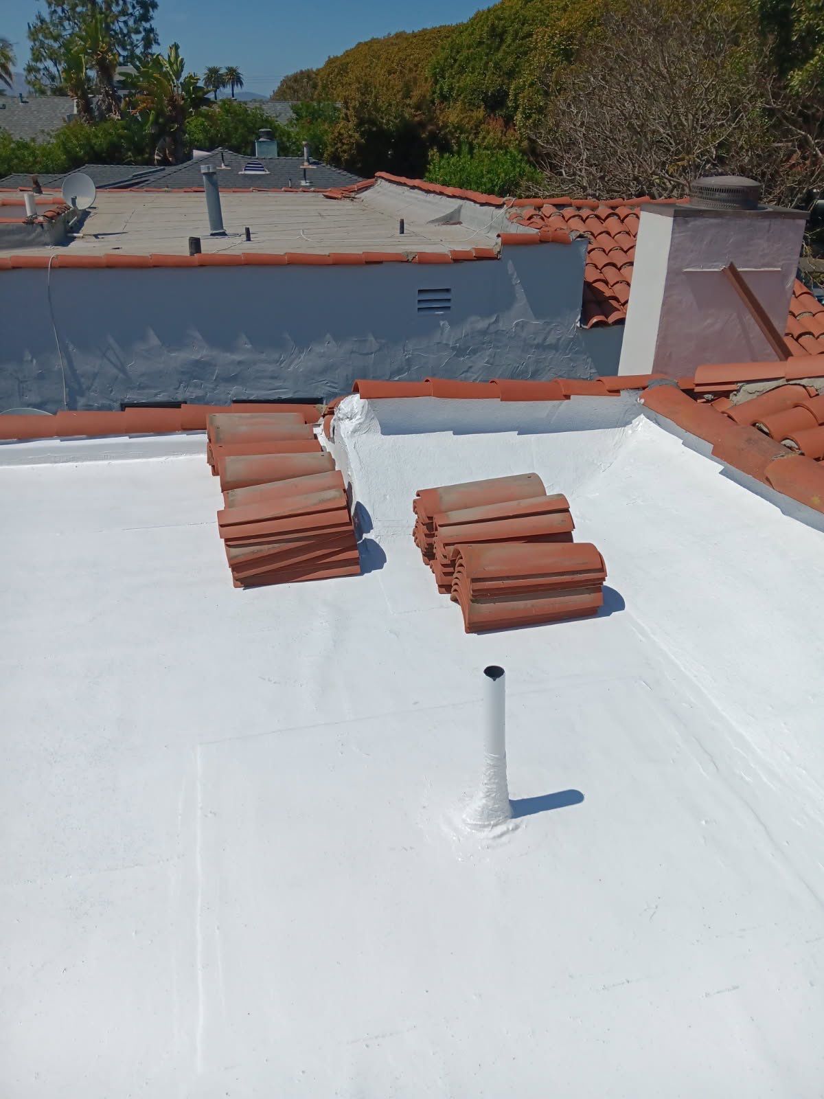 Tile Reset & Silicone Coating using American Standard Coatings Silicone-S by Hull Brothers Roofing
