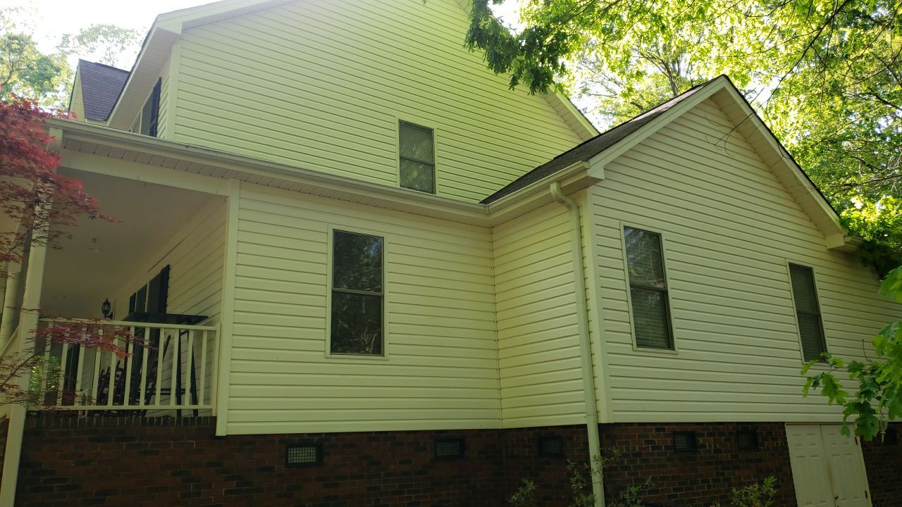 House Wash using cleaner by Power Wash Masters LLC