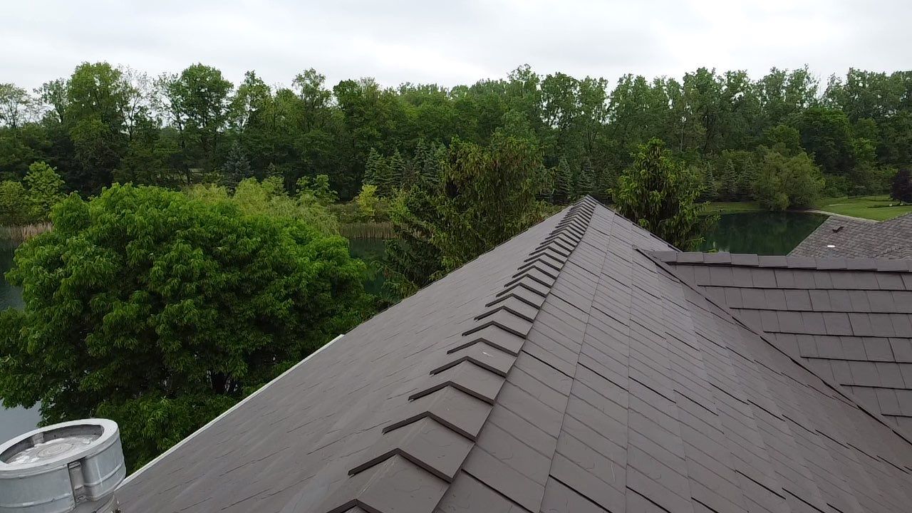 Metal Slate Shingle Roof Approved by HOA – Fort Wayne, Indiana by 4Ever Metal Roofing