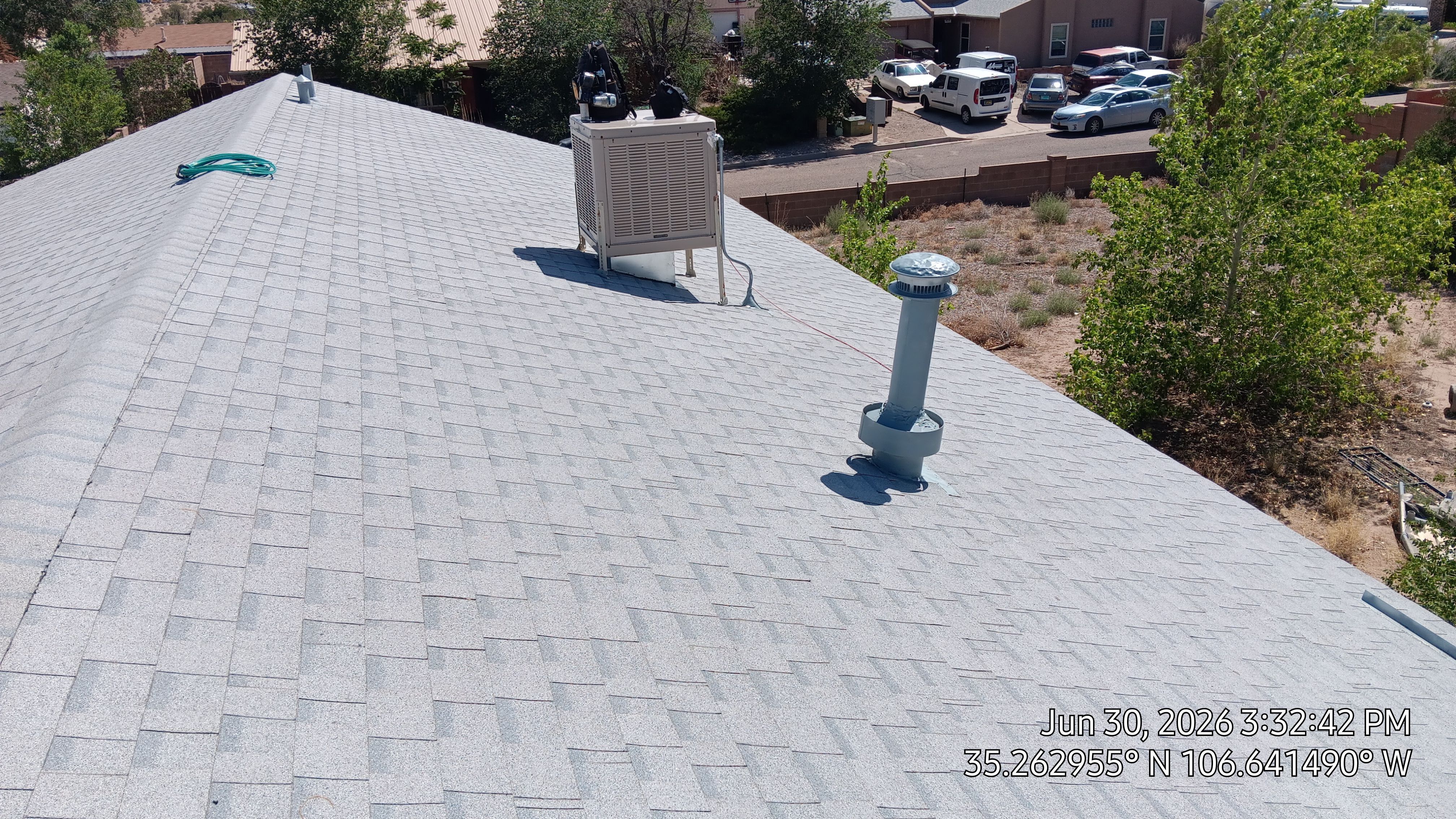 Owens Corning Shasta White Duration Shingle Roof Replacement and Decking Repair in Rio Rancho by Doyle Roof Masters Inc