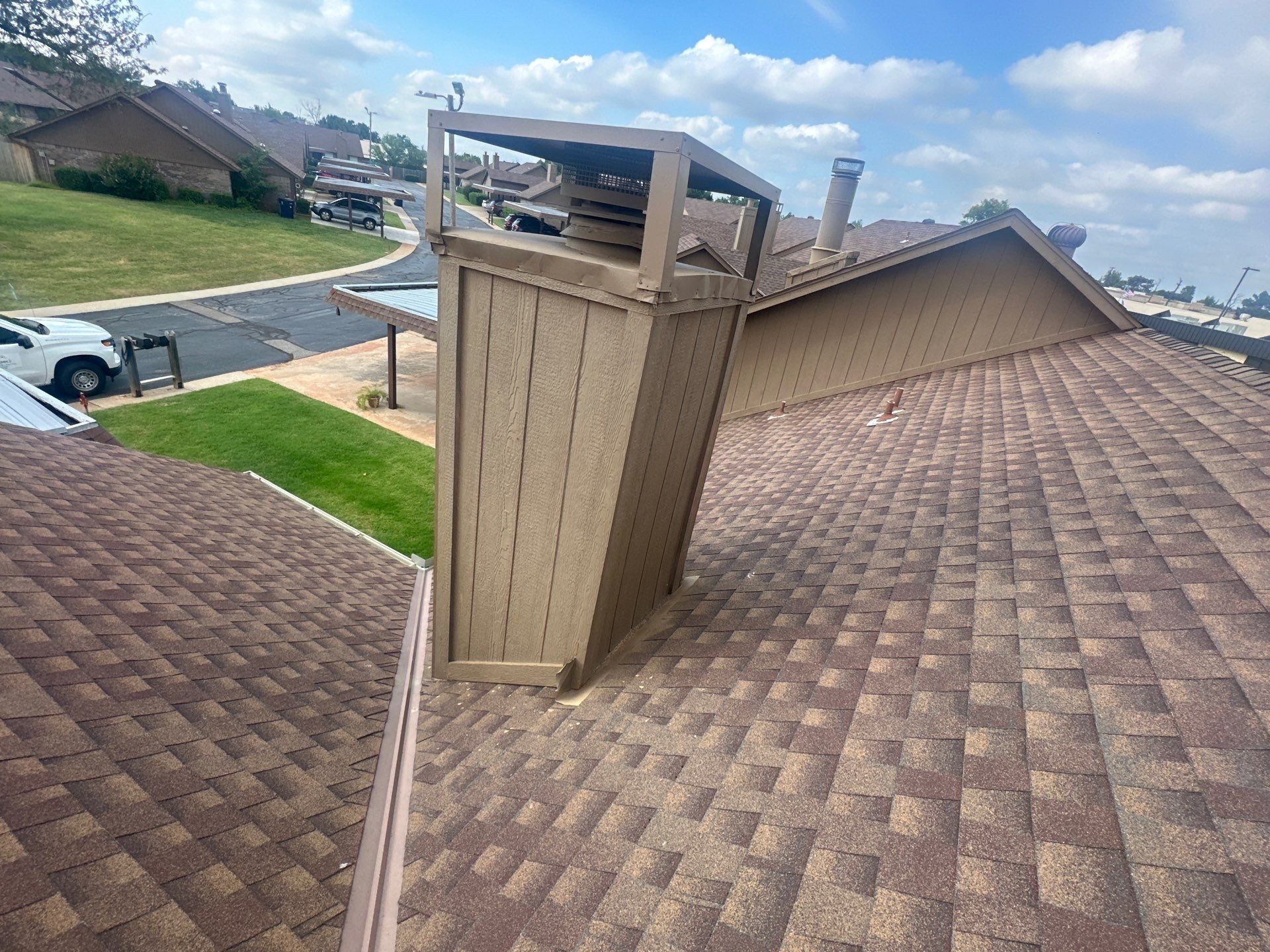 Hail Damage Roof Inspection in Oklahoma City, OK by McCann's Roofing and Construction