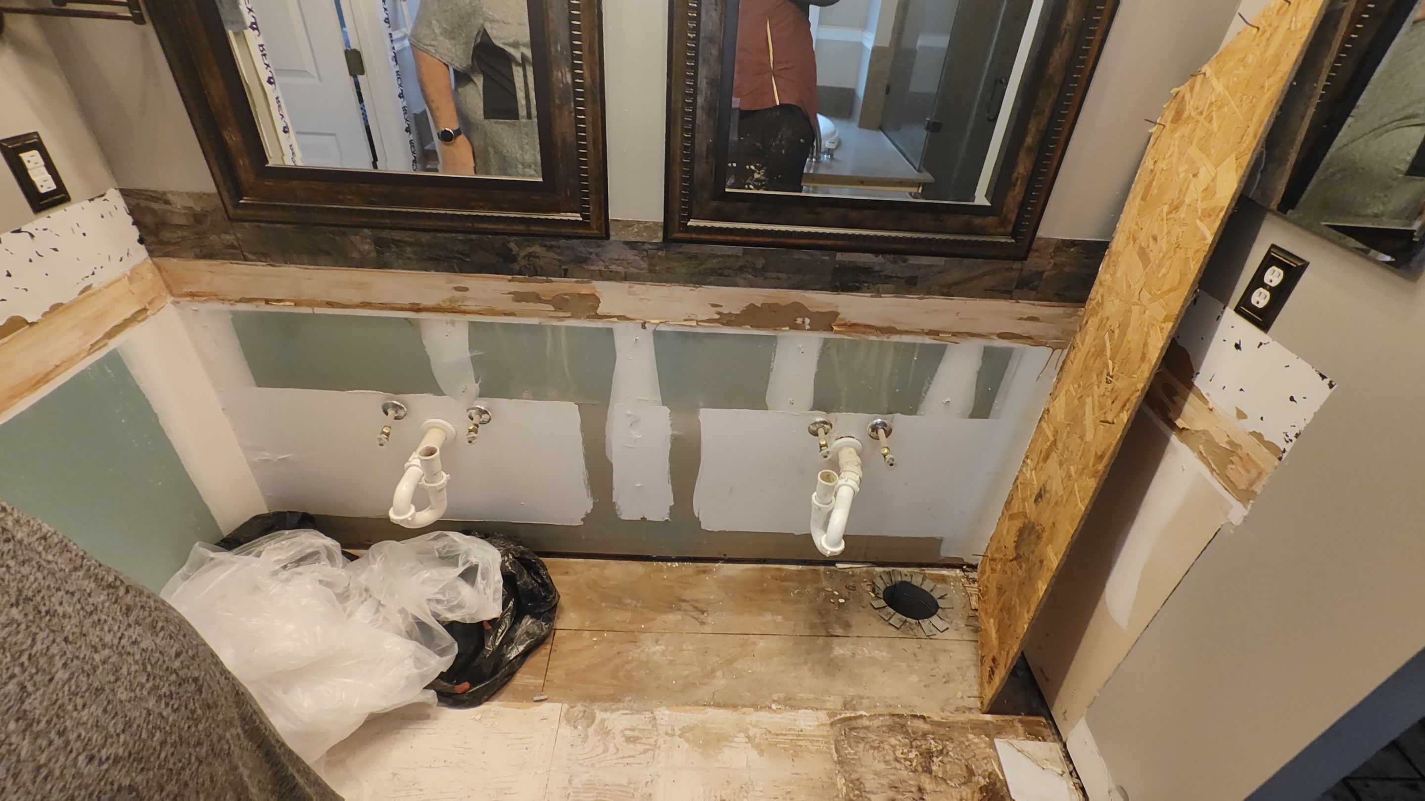 Bathroom repair and remodel by Cornerstone Home Builders, LLC