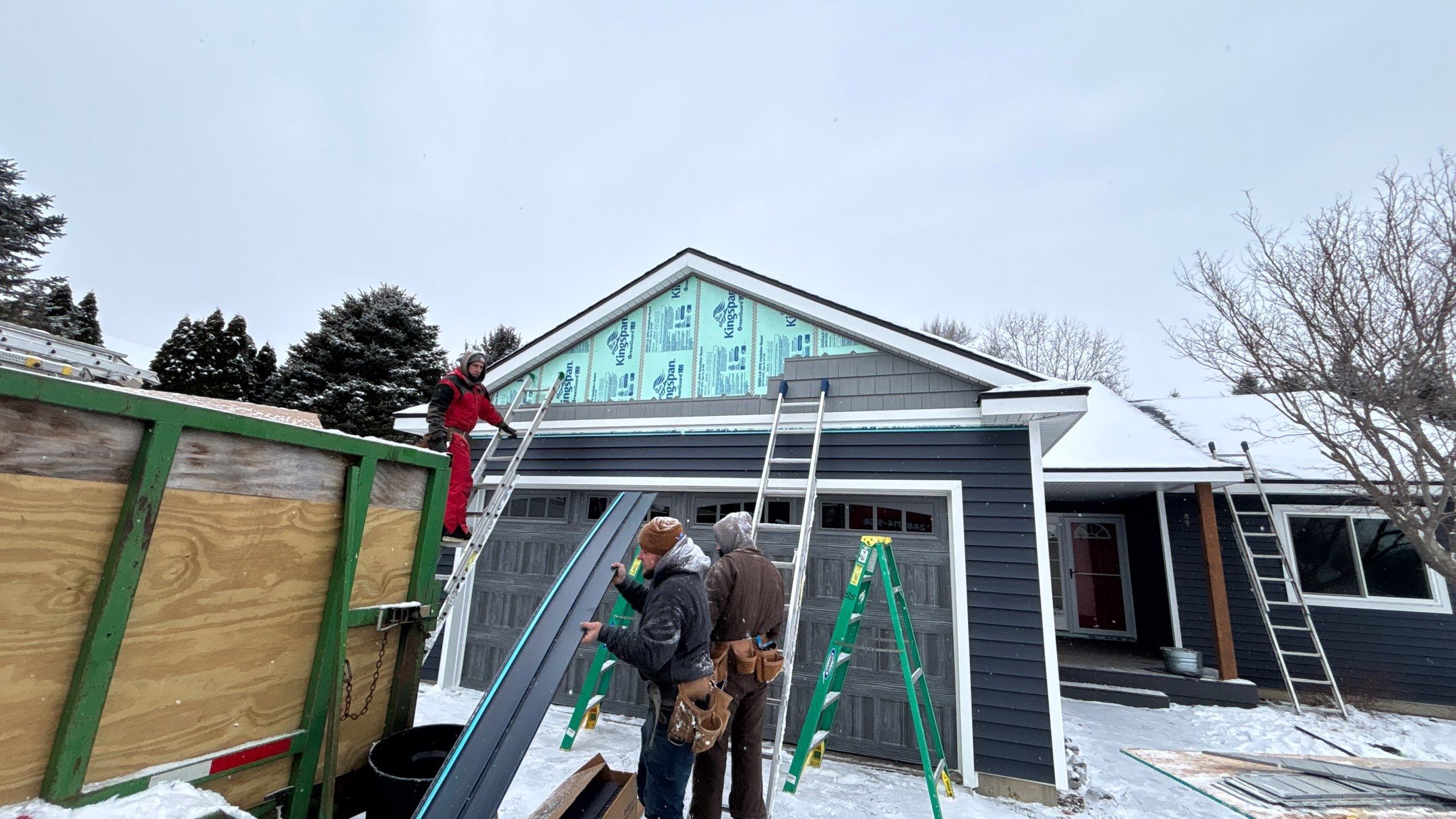 Siding Replacement using Alside Charter Oak D4.5" Riveria Dusk by 180 Contractors