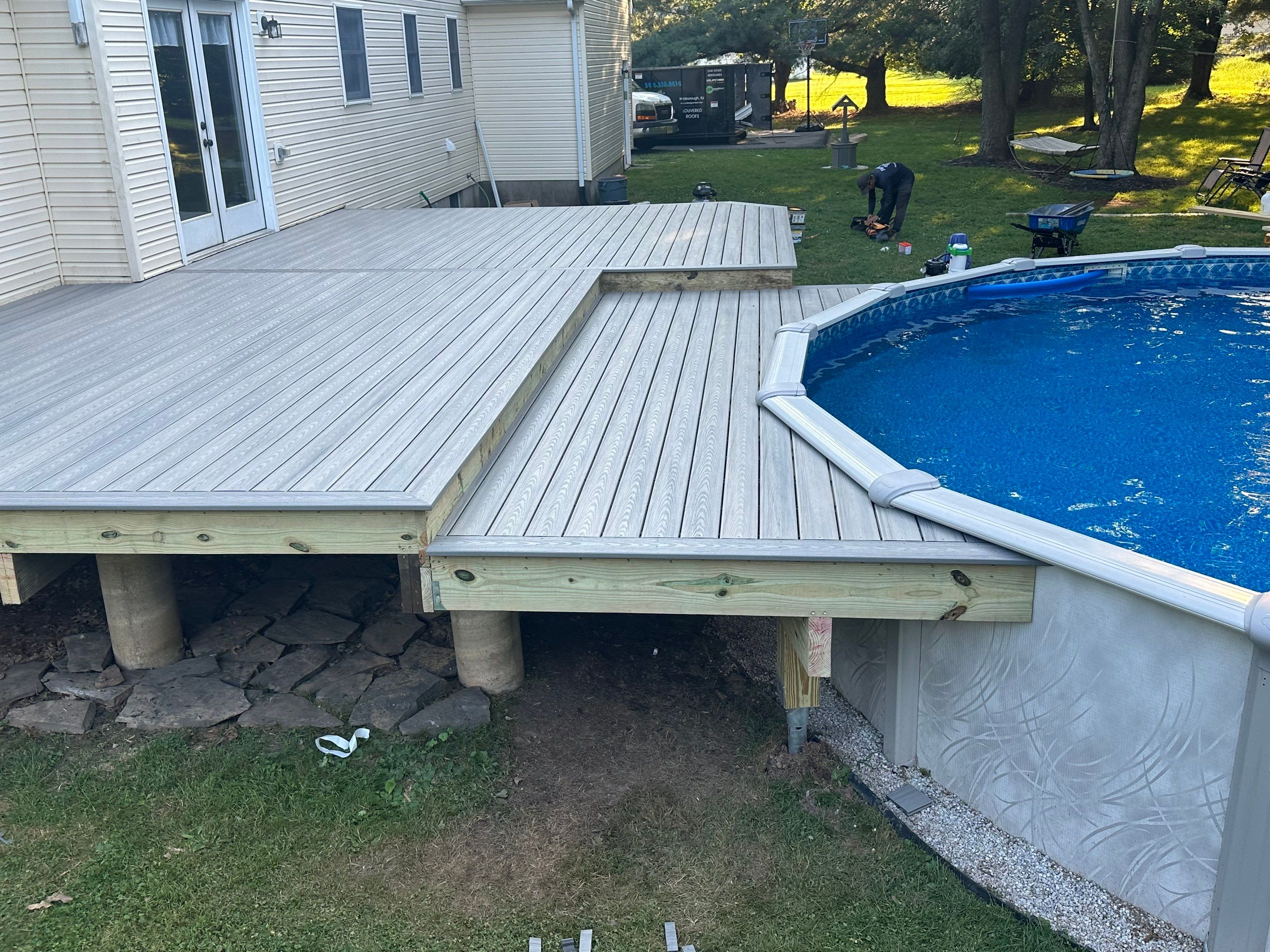 New Pool Deck IN Flemington by deck guardian