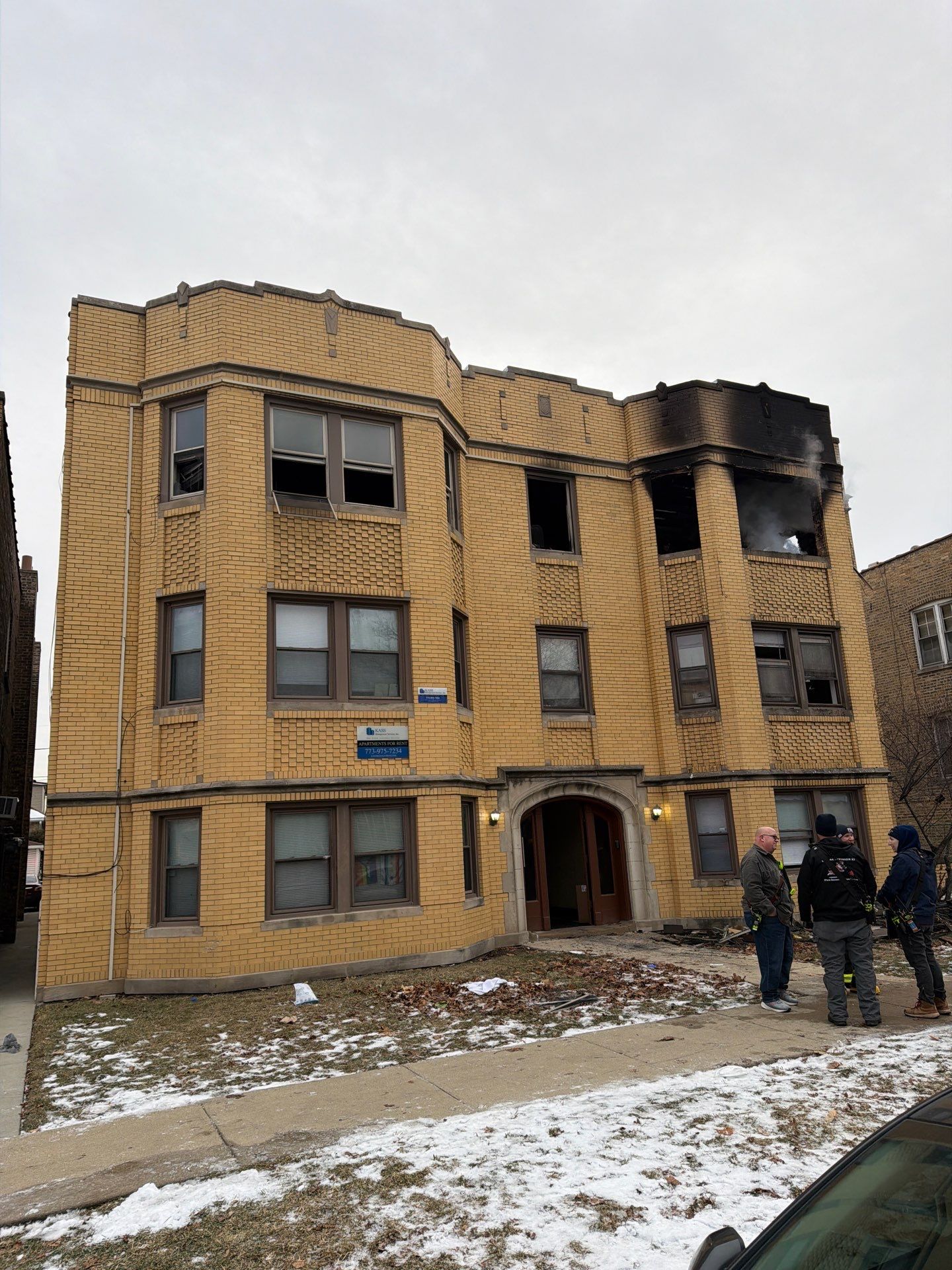 Fire Board-Up  by Compass Restoration inc. / Board-up tech