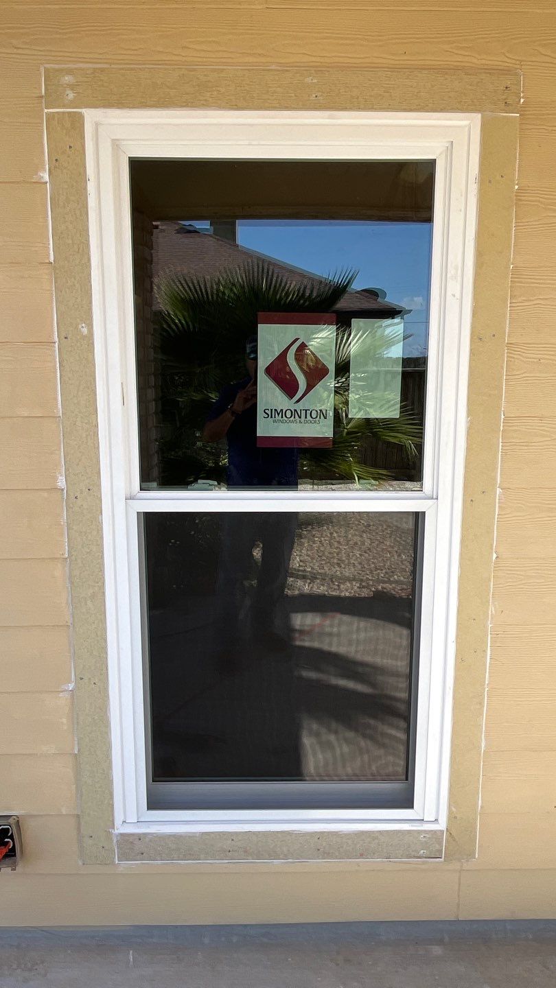 Curved Trim Windows by Bayfront Roofing and Construction