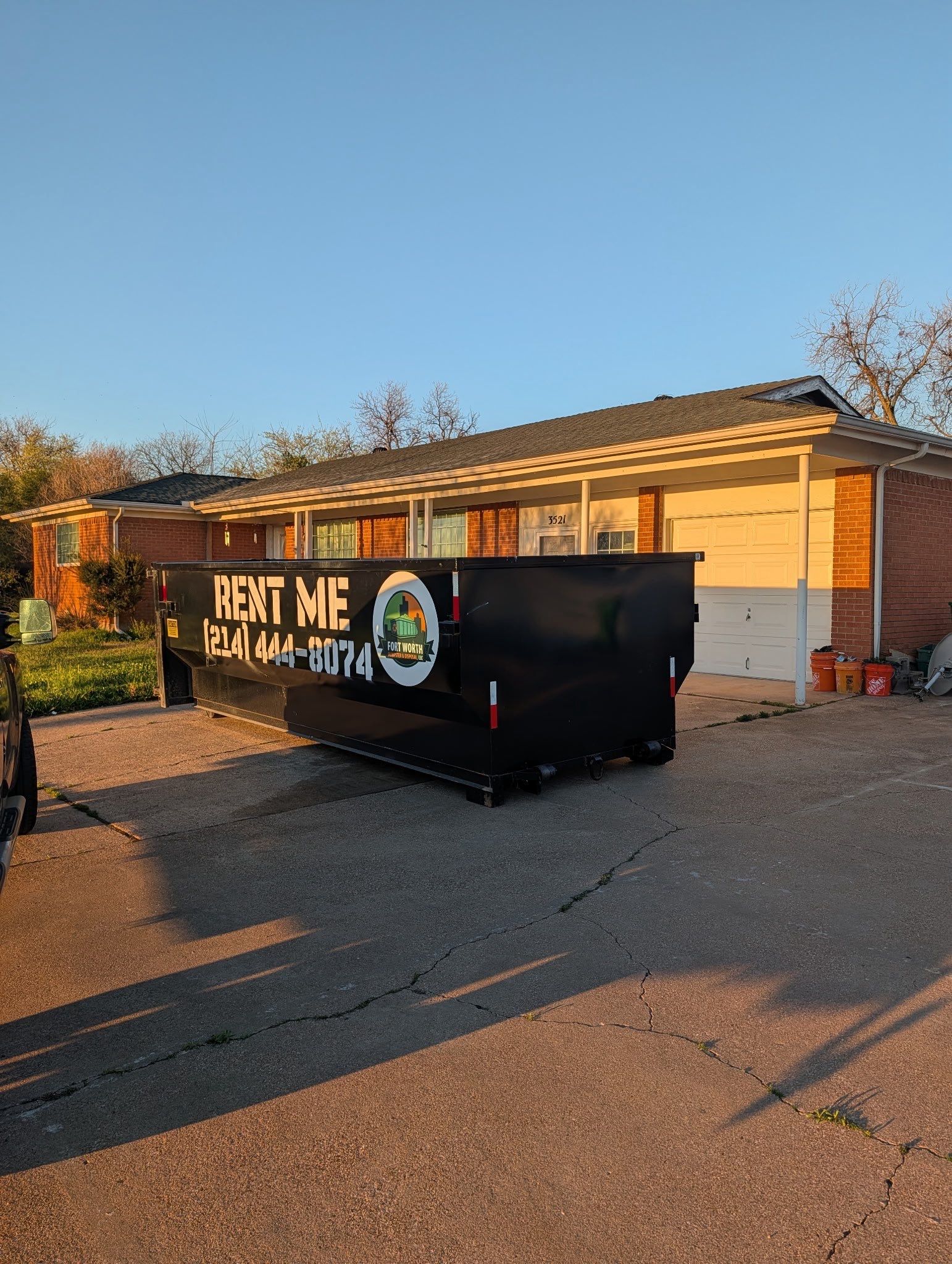 Fort Worth Dumpster by REH Construction, LLC.