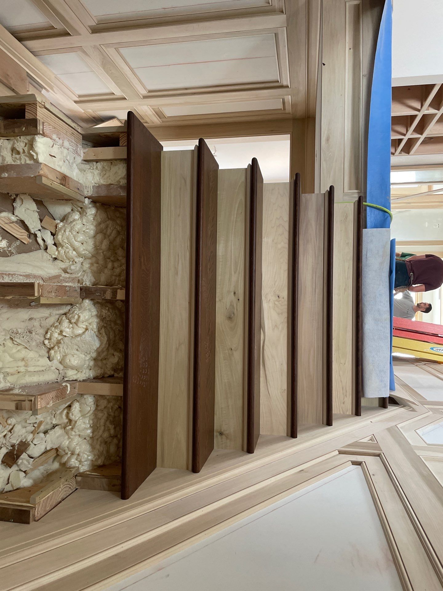 Stunning Ada Brownstone - Custom Staircase, Pattern Floor by RTBaldwin Hardwood Floors