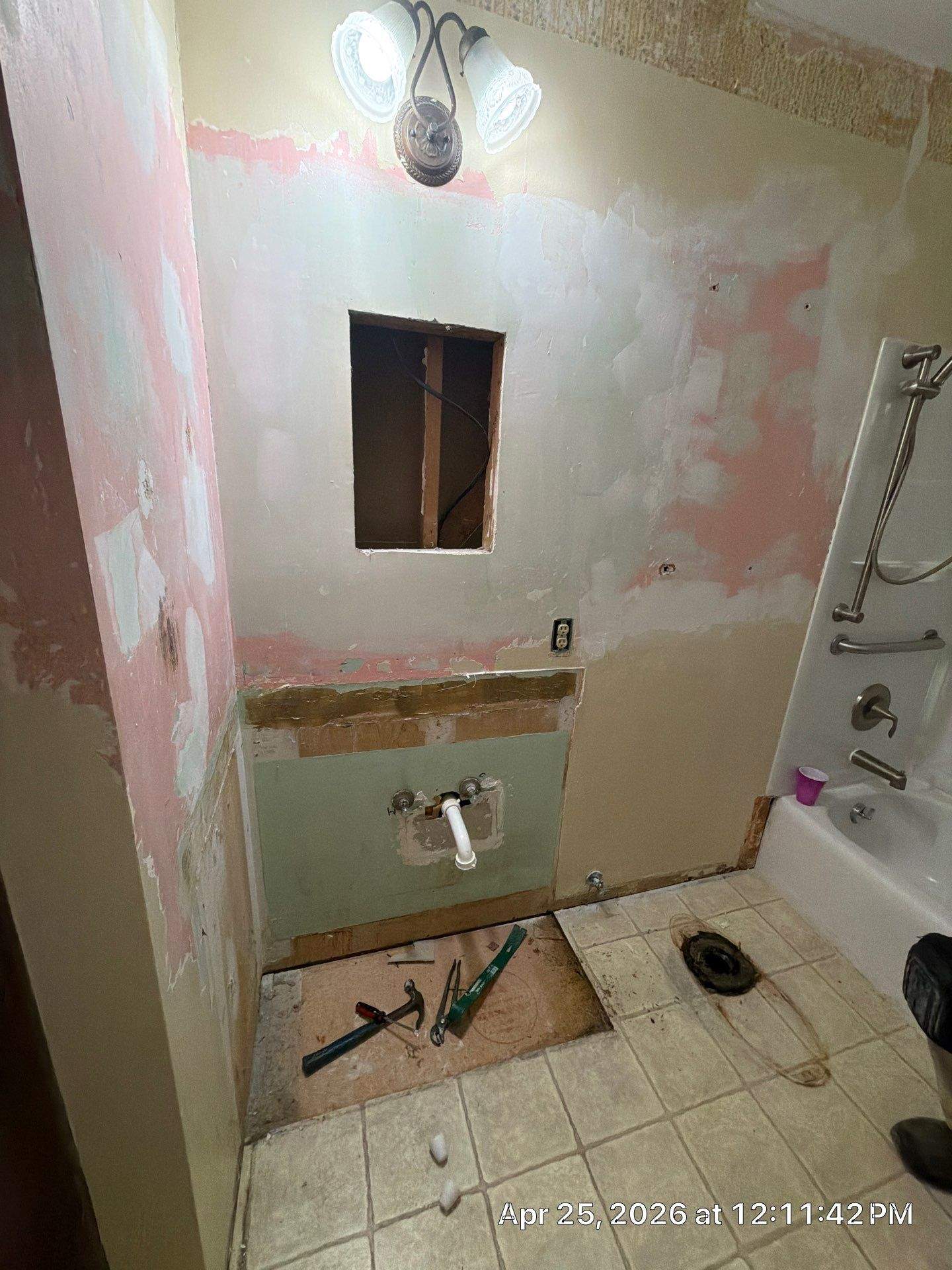 Custom Slate Tile Bathroom Remodel in Lincoln by Customer Success Demo Account