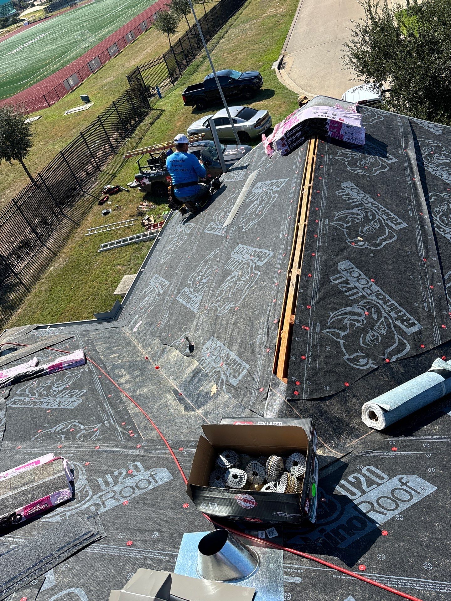 Residential Roofing Installation using Owen's Corning Duration (Lifetime) Shingles by Roof Repair Company