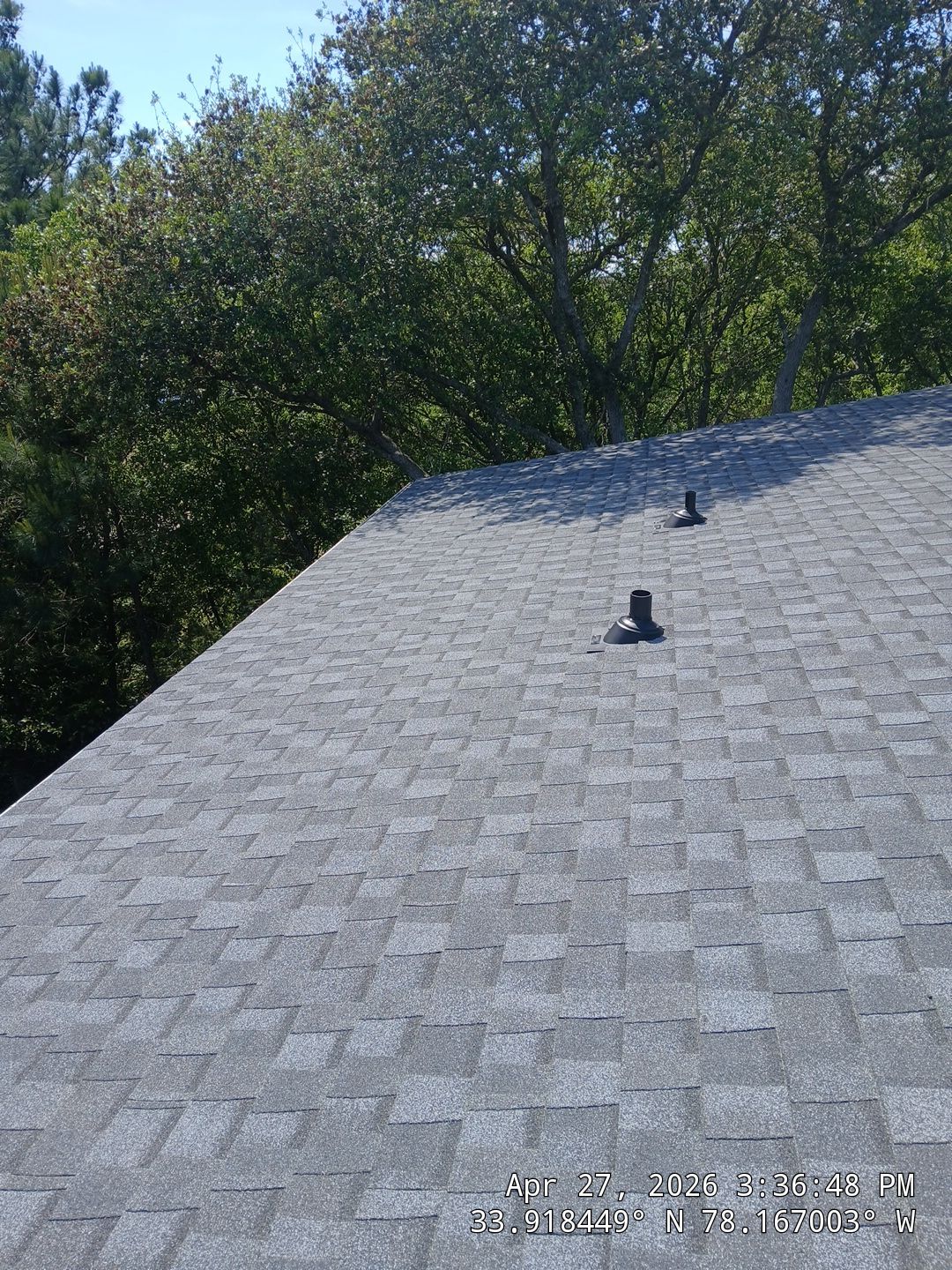 Roof Replacement using CertainTeed Landmark Pro Max Def Pewter