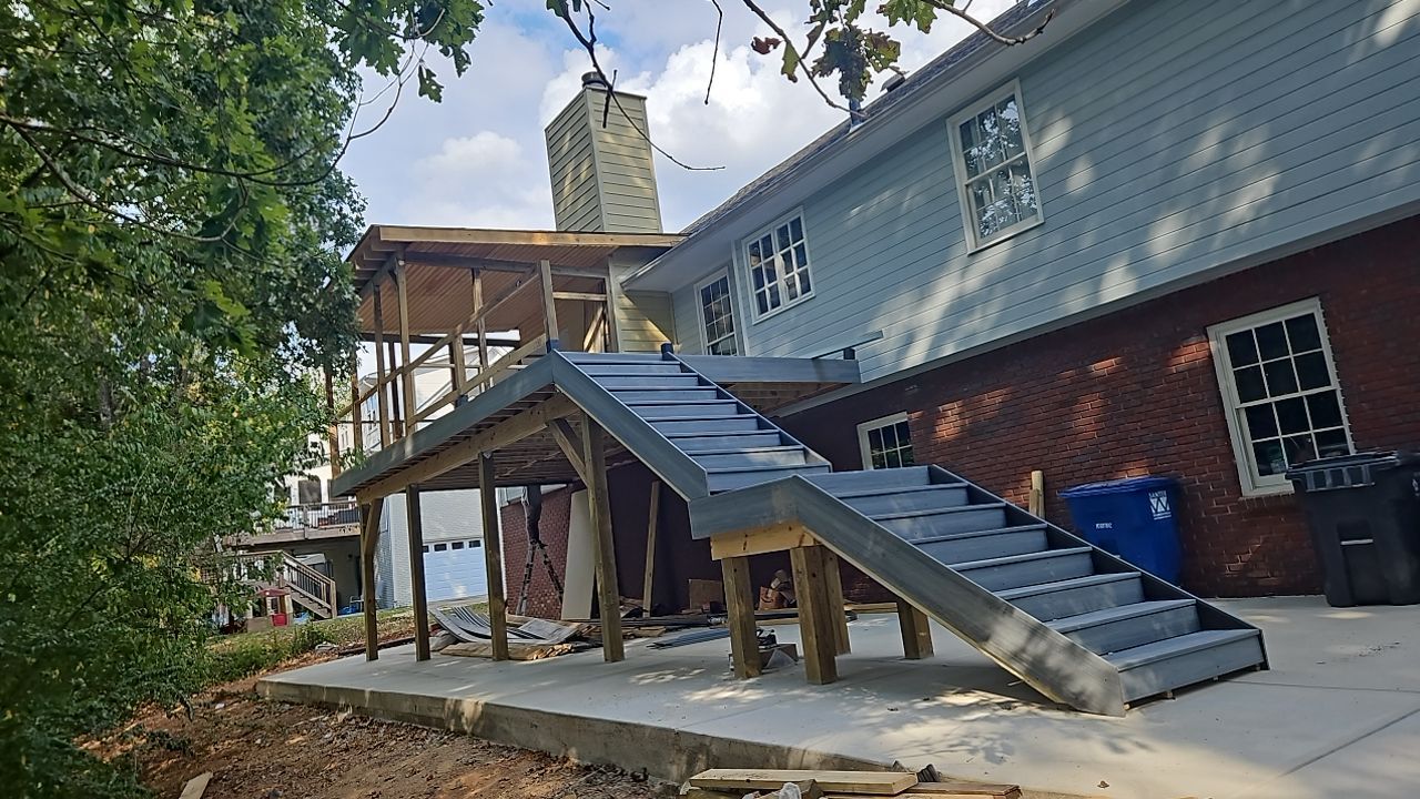South Trace Lane - Deck Installation and Chimney Repair by Pillar and Pine