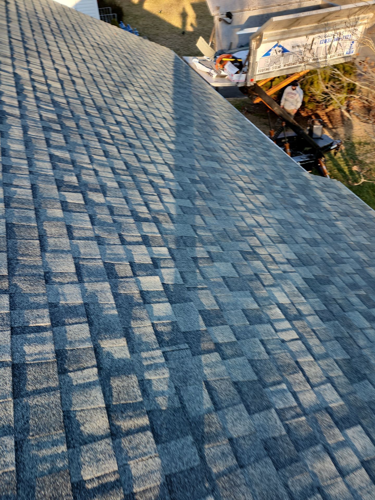 Residential Roofing Installation using Owens Corning Duration Onyx Black by A Plus Exterior