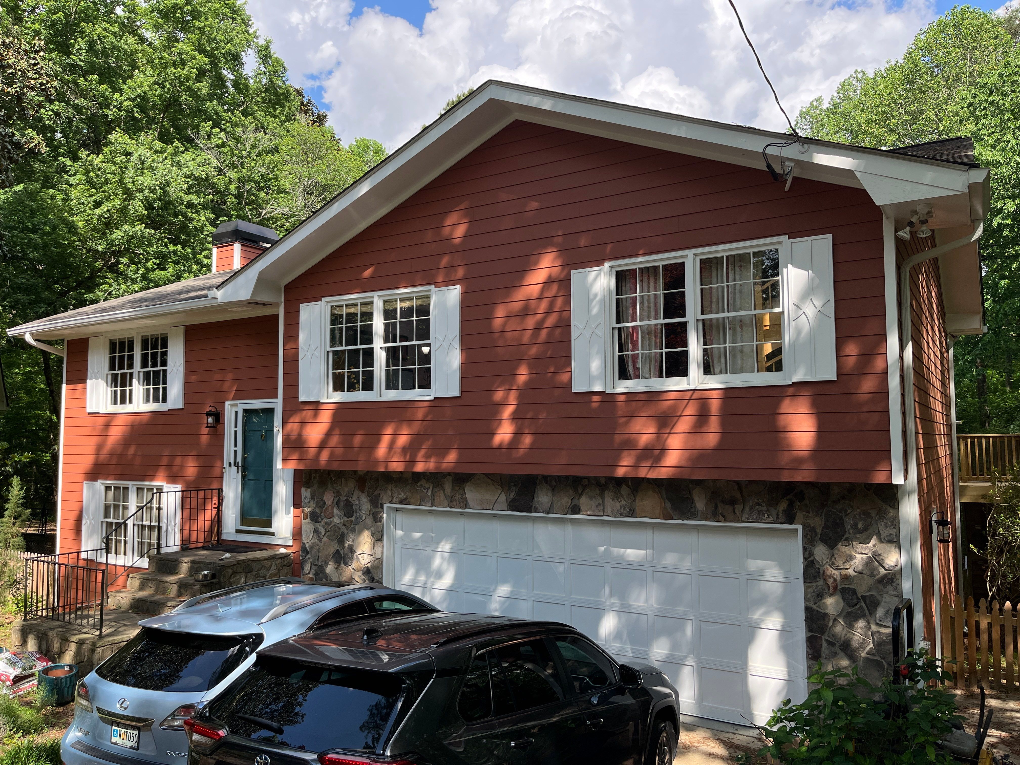 Atlanta, GA James Hardie Siding, Pressure Treated Wood Deck Replacement, and Exterior Painting by Nelson Exteriors 