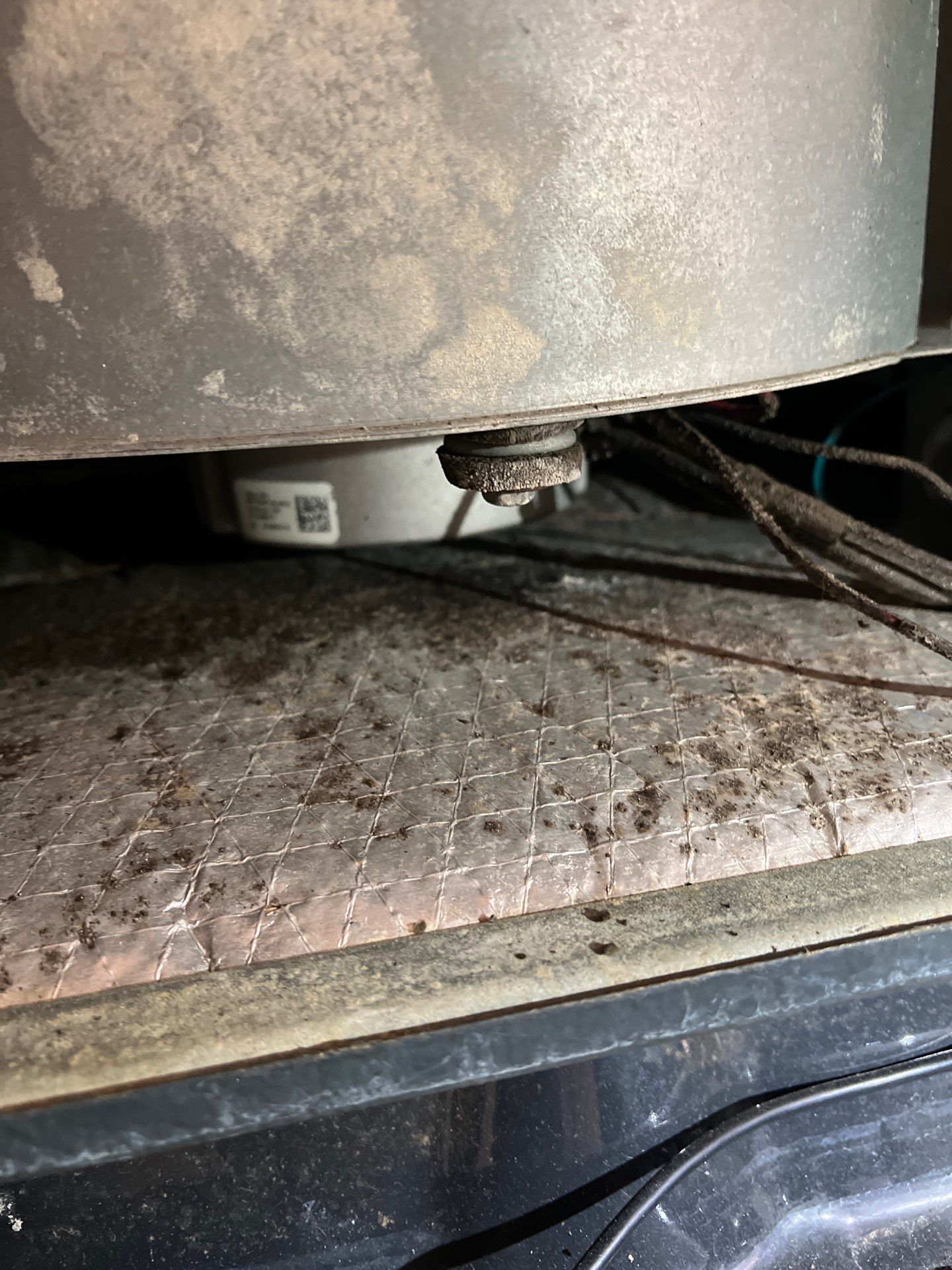 Air Duct Cleaning and Suspect Growth Removal Before and After Video/Photos Removal of mechanical component. by All Seasons Air Duct Cleaning 