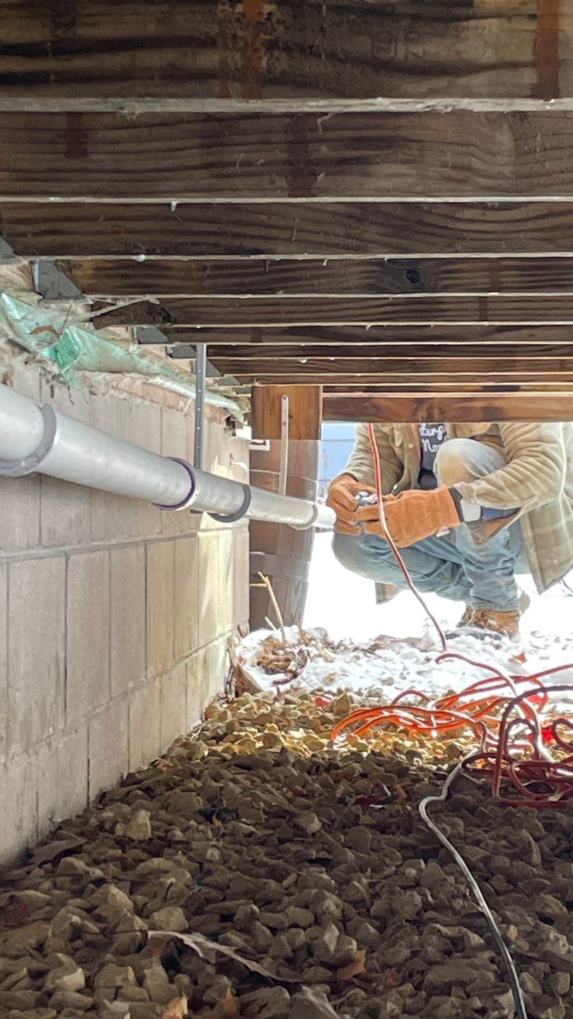 Drain tile for Kael in New Brighton by Waterproofing Northeast