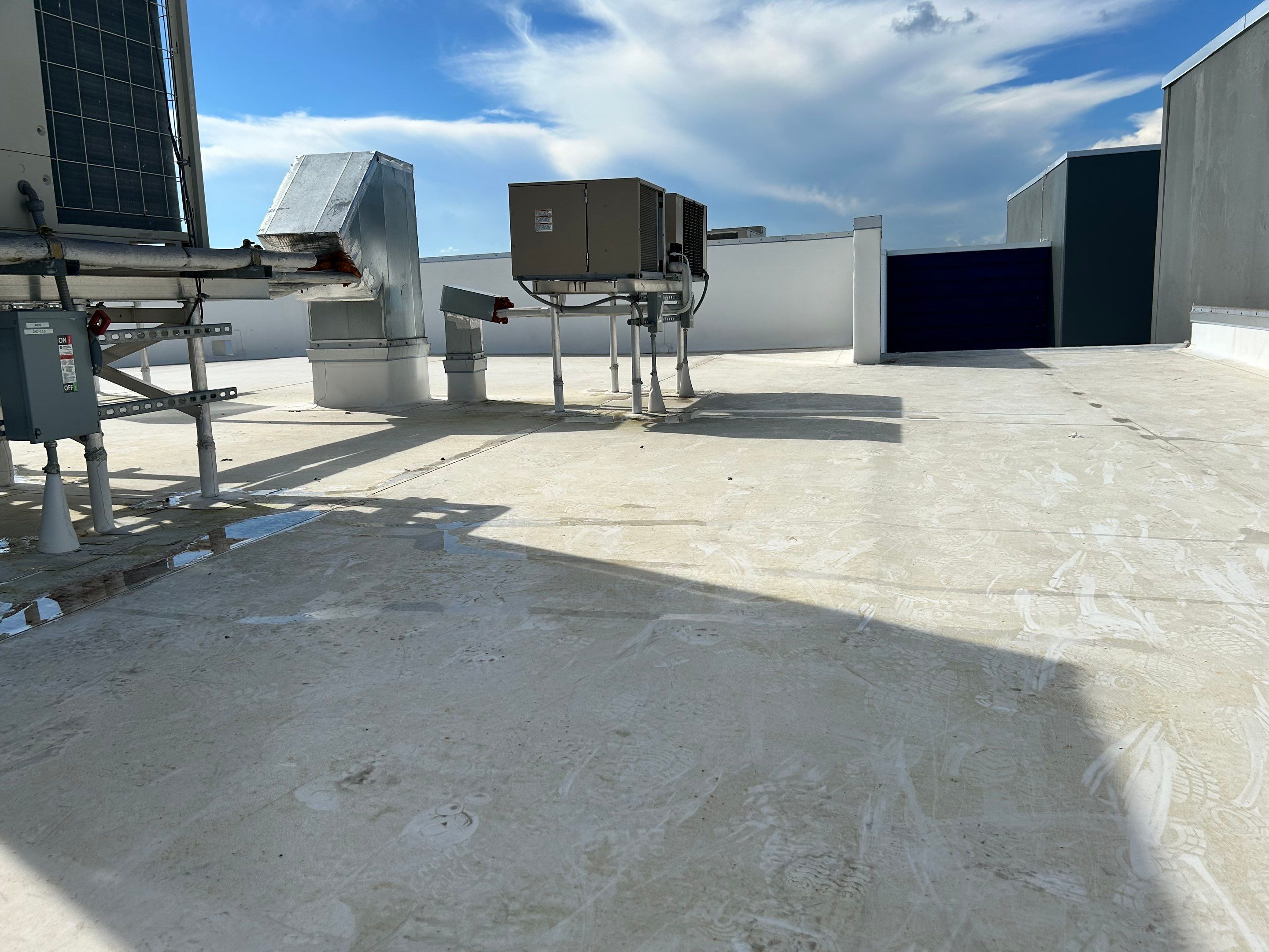 TPO Flat Roof Installation at Dade Quail Roost in Miami by AJF ROOFING INC
