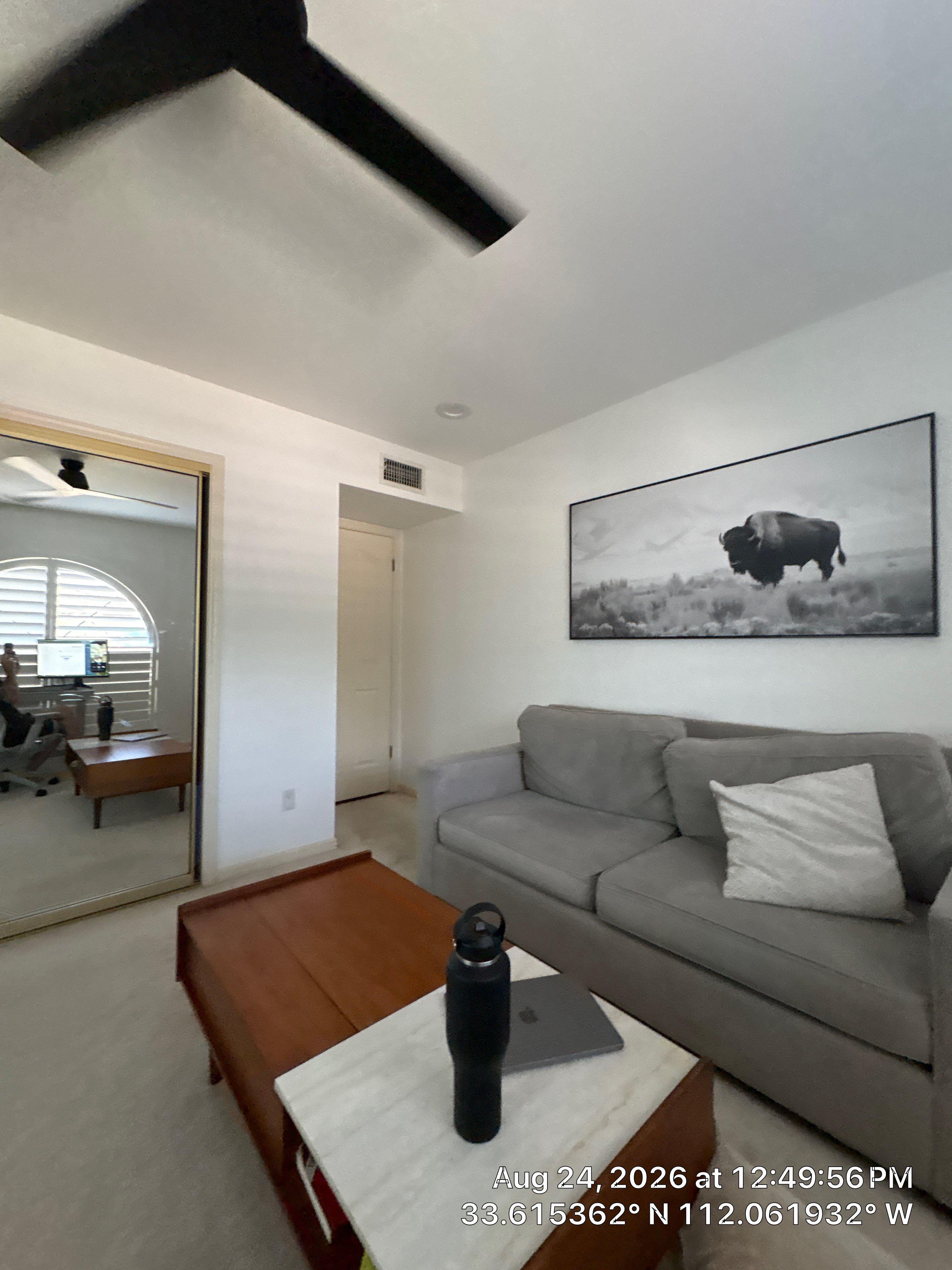 Home Office Renovation Featuring Custom Accent Wall in Phoenix by CompanyCam Sales Demo