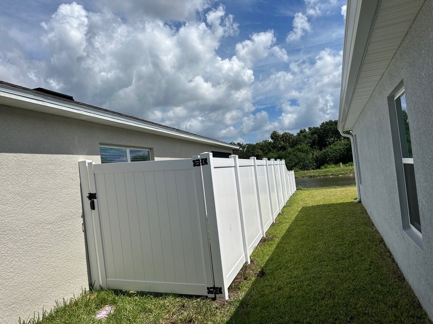 Vinyl Fence Installation using White Vinyl Privacy and 3 Rail Aluminum Fence  by Asap fence and gates, LLC