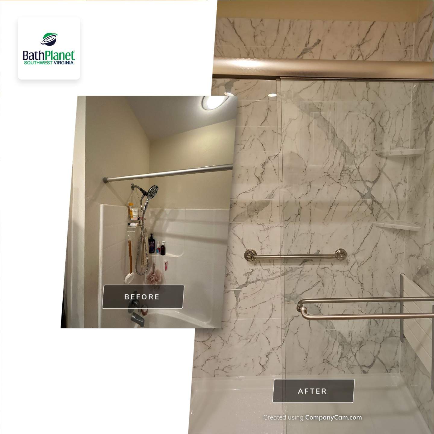 Tub to Shower by BathPlanet SW Virginia