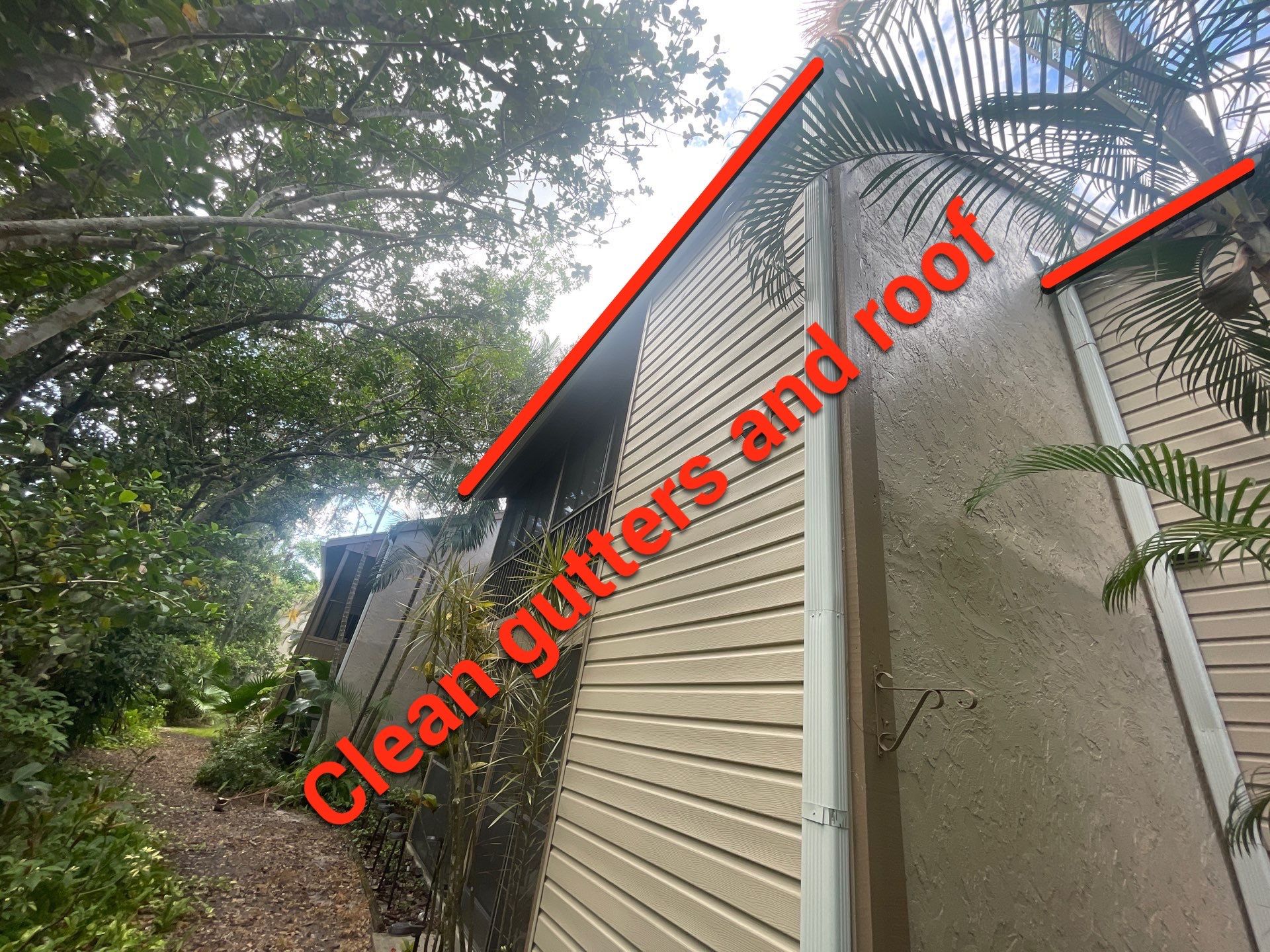 Clean Gutters and Roof in Sarasota FL by Gutter Professors