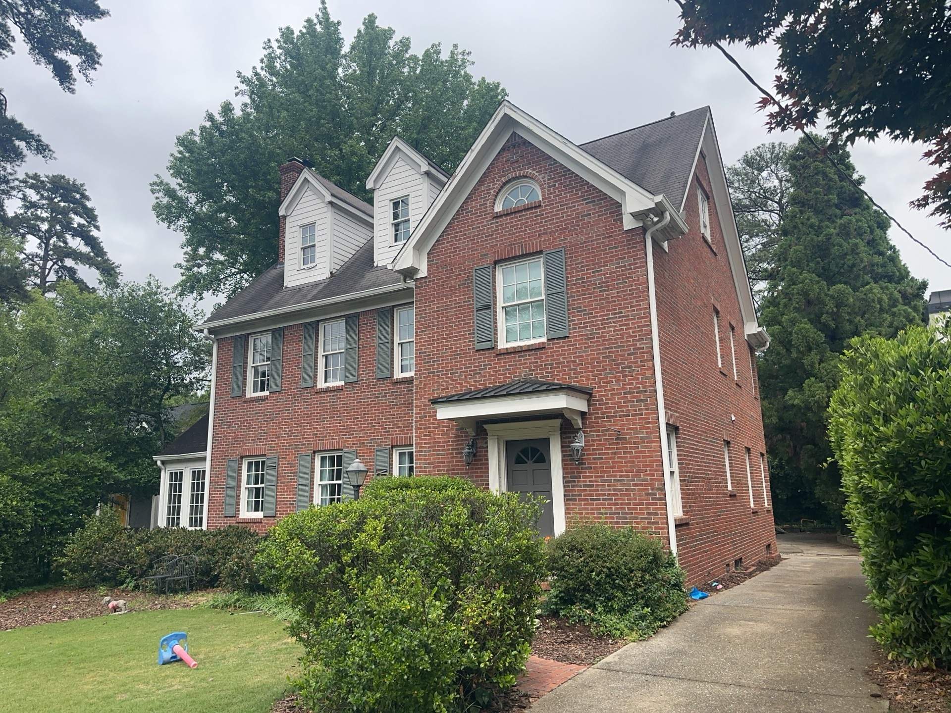 Atlanta, GA Brick Limewash, Rotted Wood Replacement, and Gutter Install by Nelson Exteriors