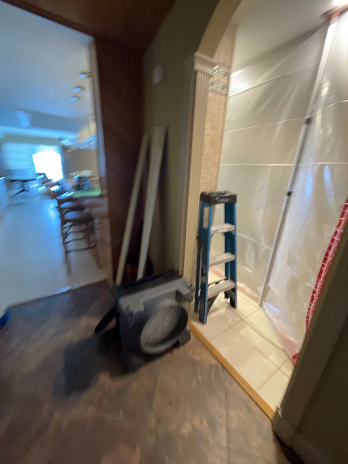 Mold remediation and rebuild of kitchen and living areas by Bay Coast Restoration 