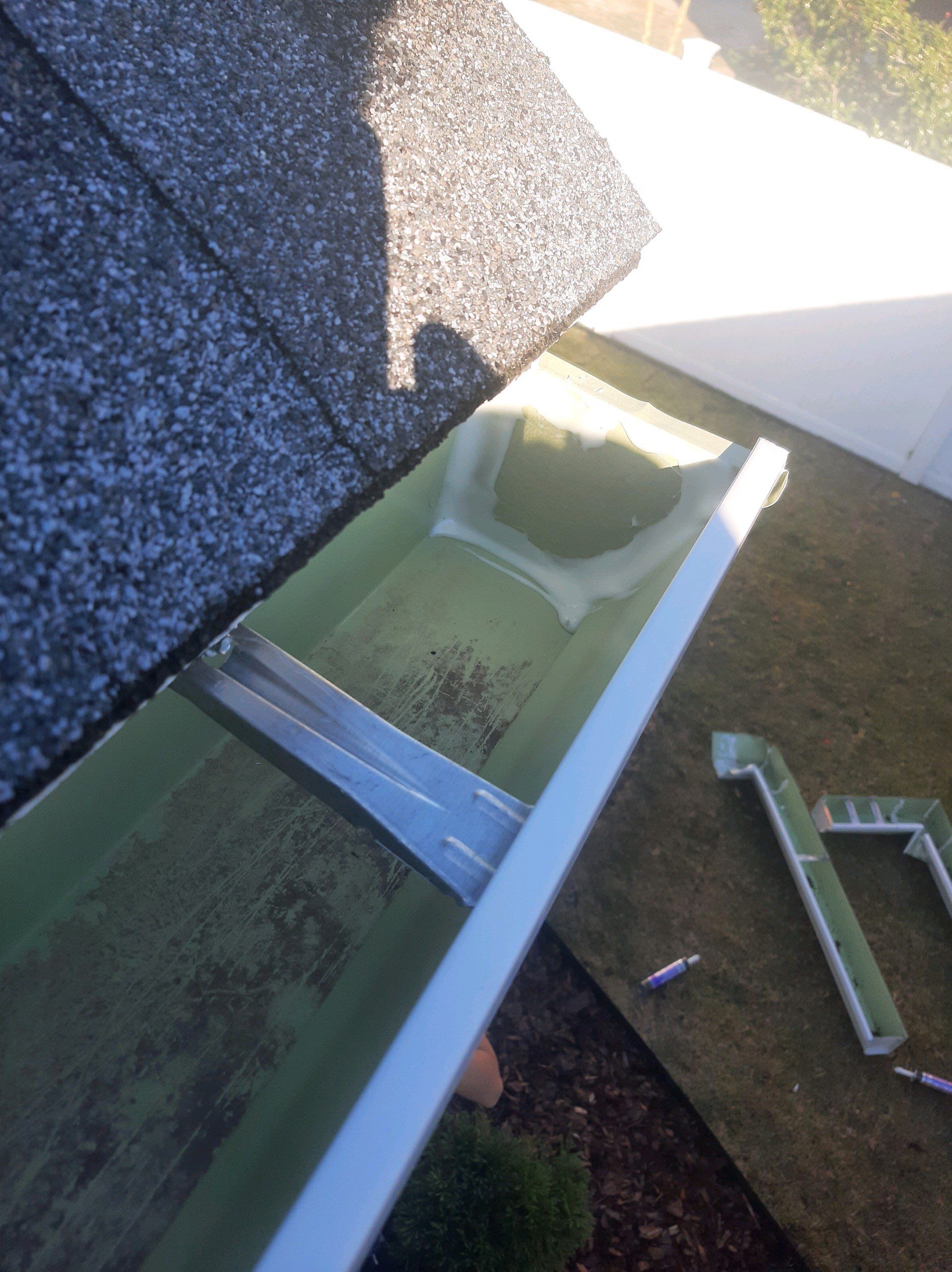 Gutter Installation using K-Style Seamless Gutters by Gutter Professors