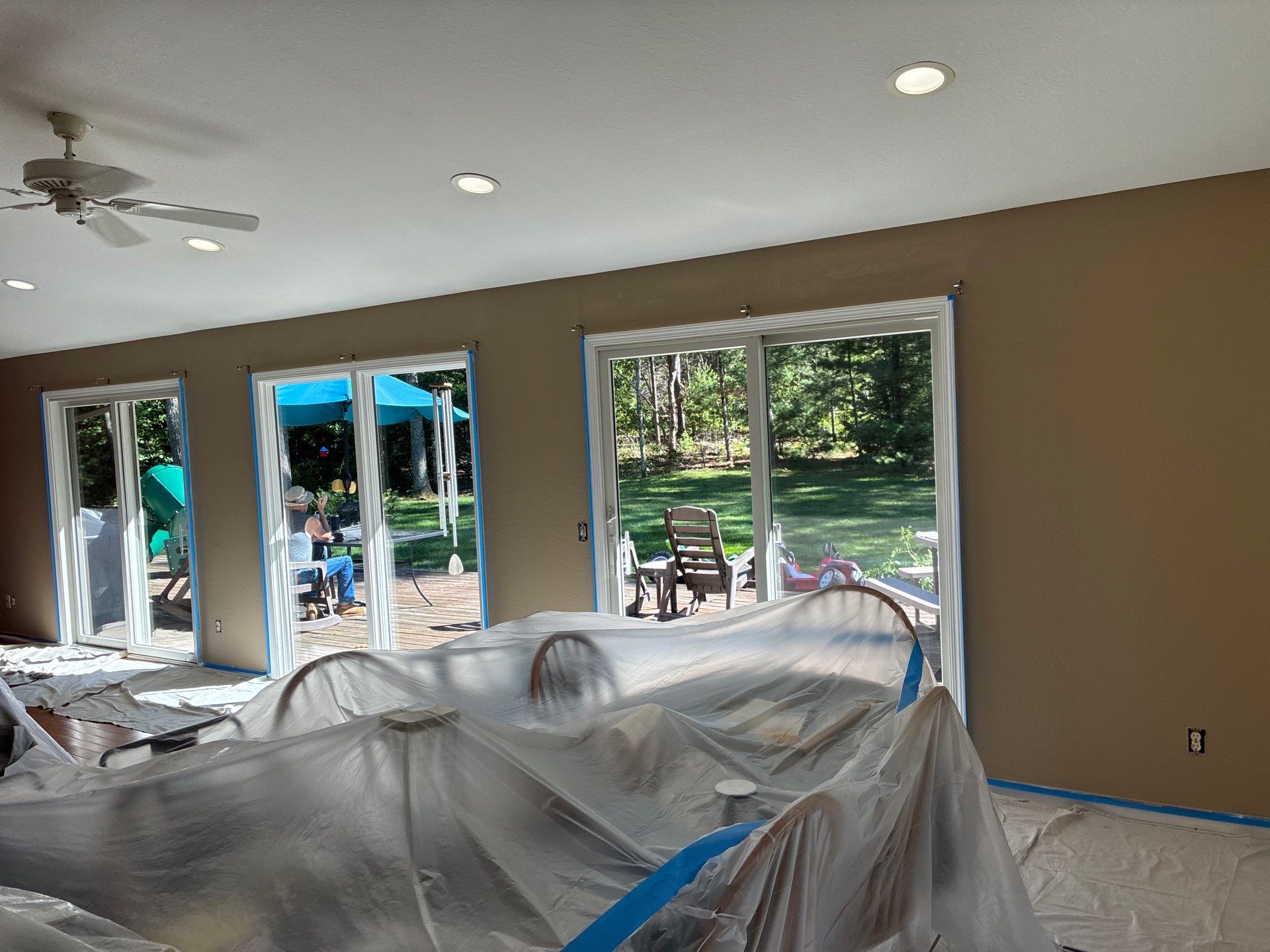 Neutral Interior Wall Repainting and Color Transformation in Whitehall Michigan by Gordon Painting