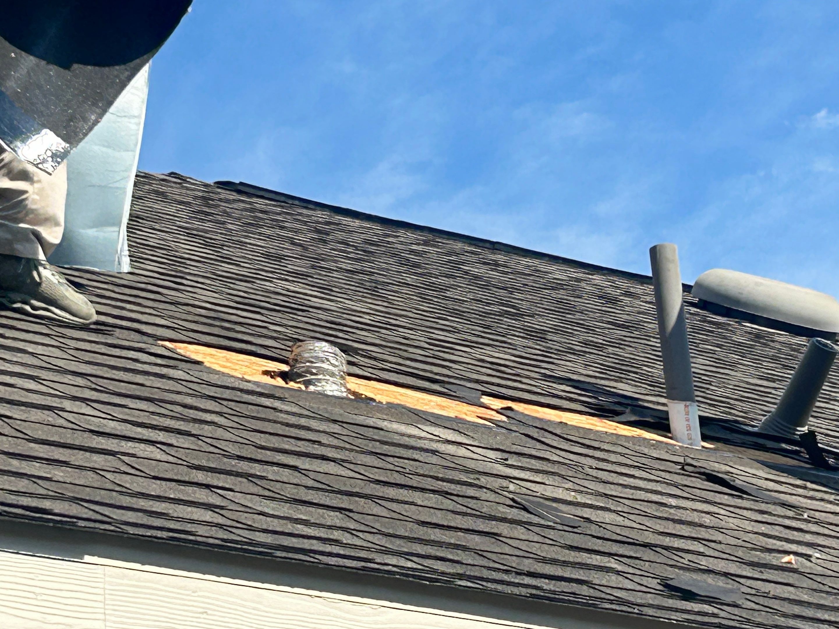 Hail Damage using Owen's Corning Duration (Lifetime) Shingles by Roof Repair Company