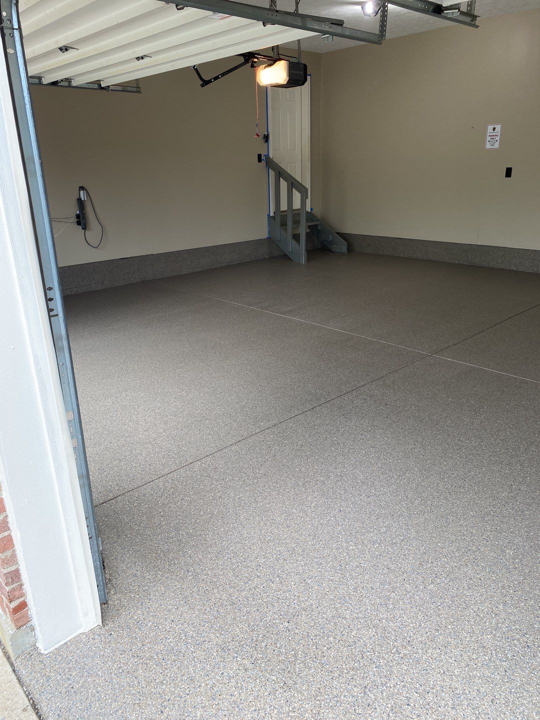 Garage Floor using Flint by Your1DayFloor.com