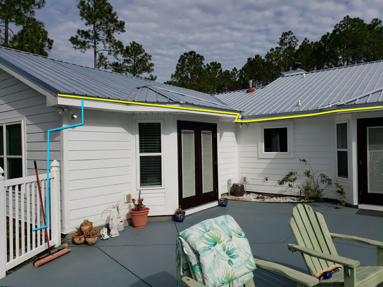Gutter Installation Using White K-Style Gutters by Gutter Professors