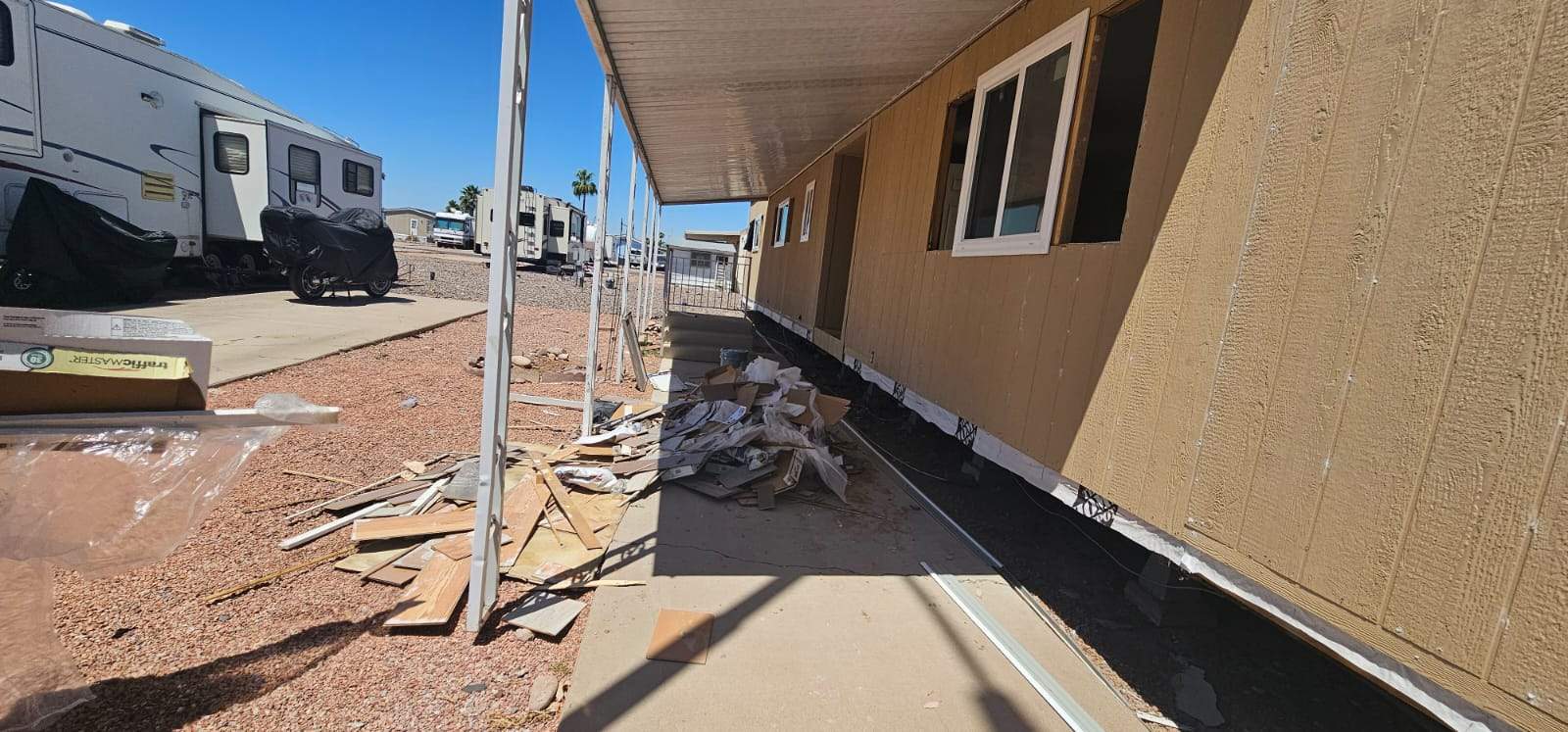 Rehab in process by Mobile Home Installations