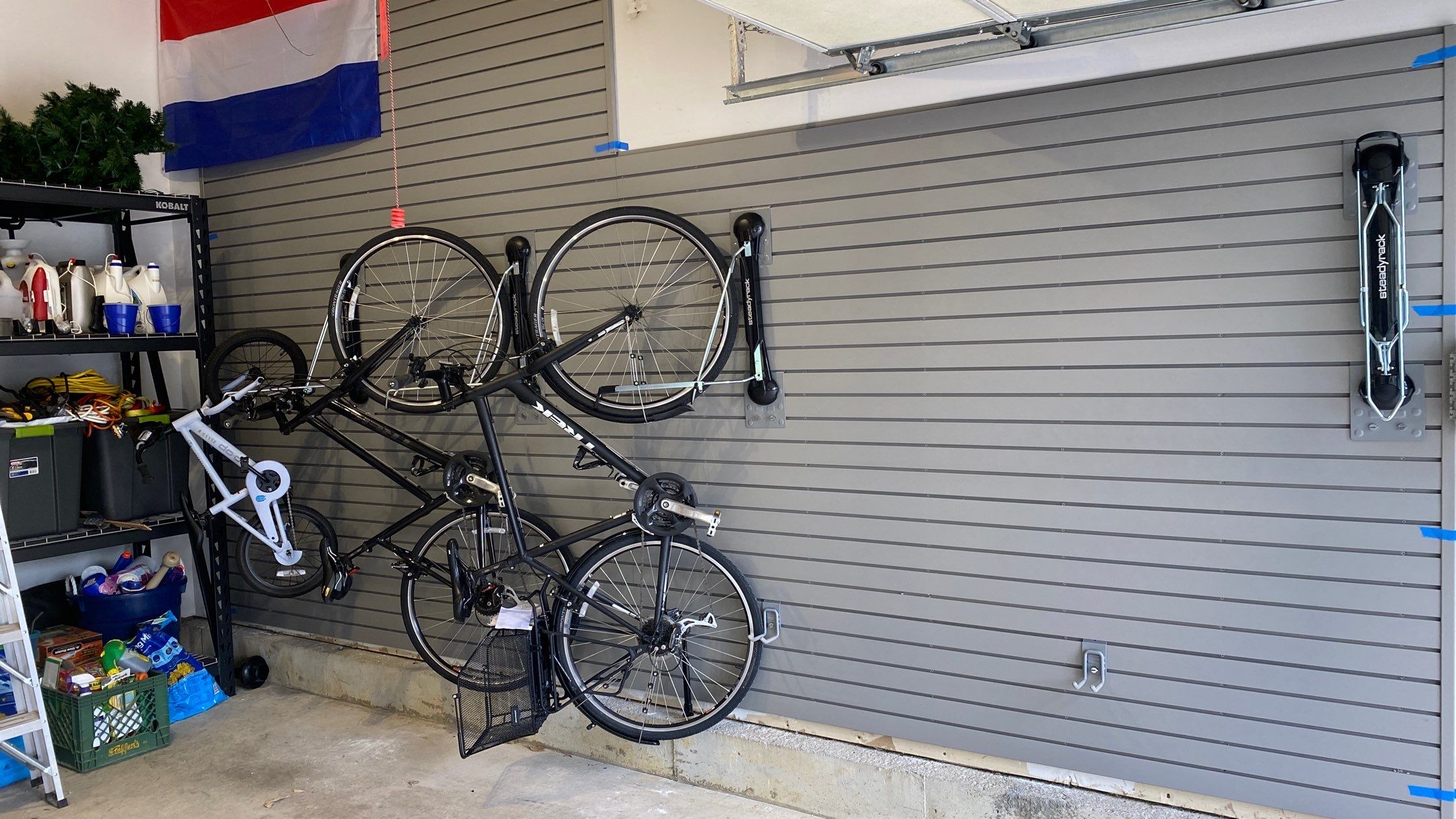 Dustin H. adds bike storage to his garage! by Banner Garage