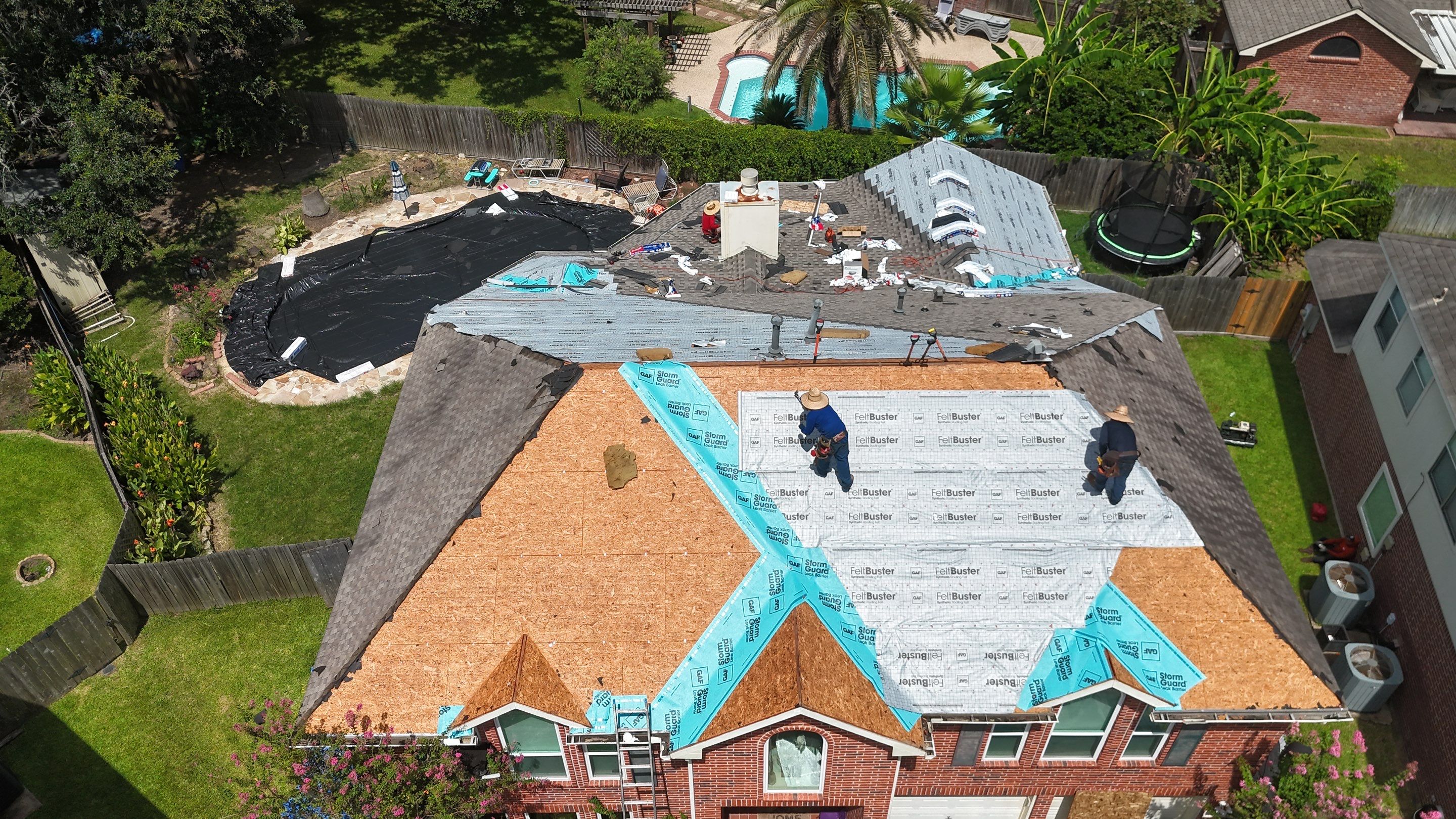 Roof Replacement for Two-Story Brick Home in Katy, TX by Onit Roofing LLC
